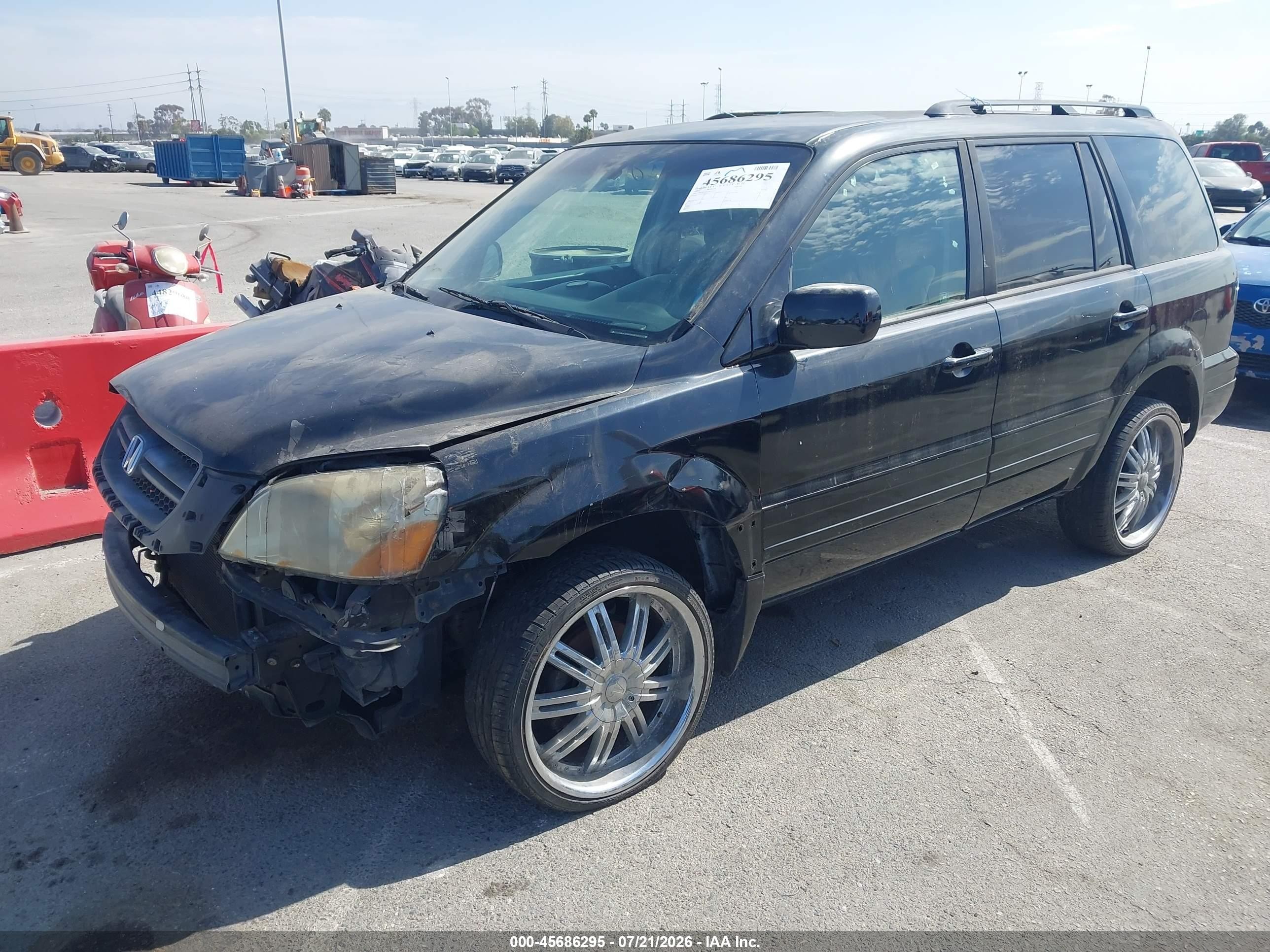2003 Honda Pilot Ex Black vin: 2HKYF18463H534352