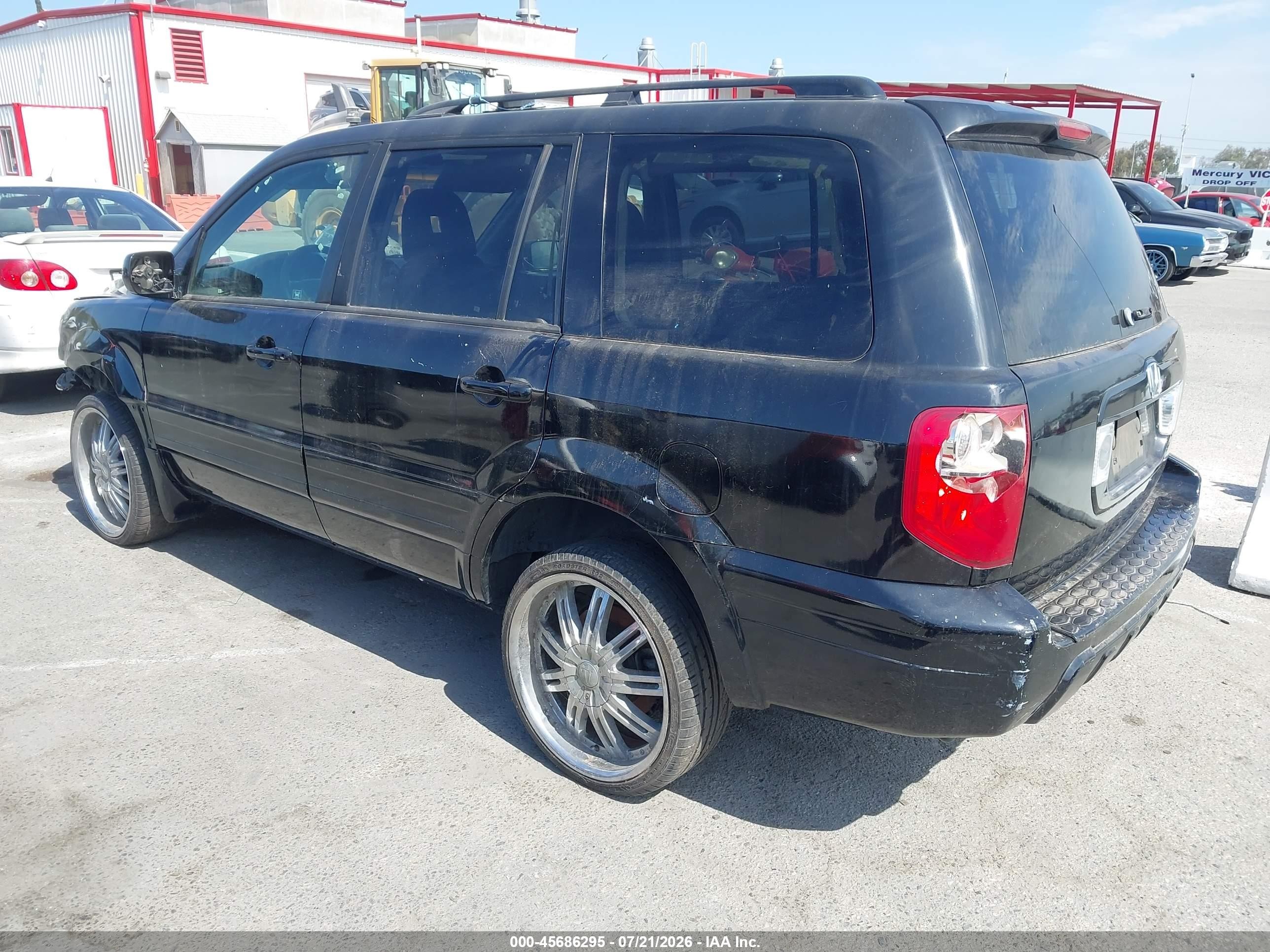 2003 Honda Pilot Ex Black vin: 2HKYF18463H534352