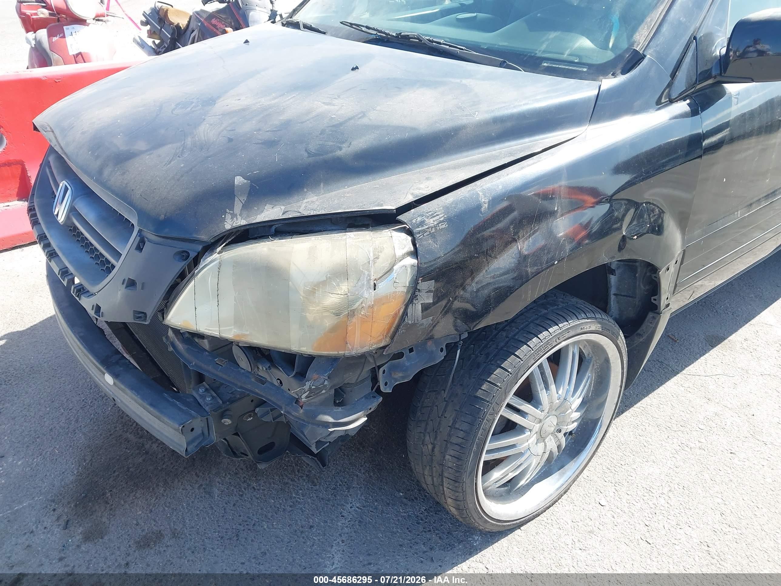 2003 Honda Pilot Ex Black vin: 2HKYF18463H534352