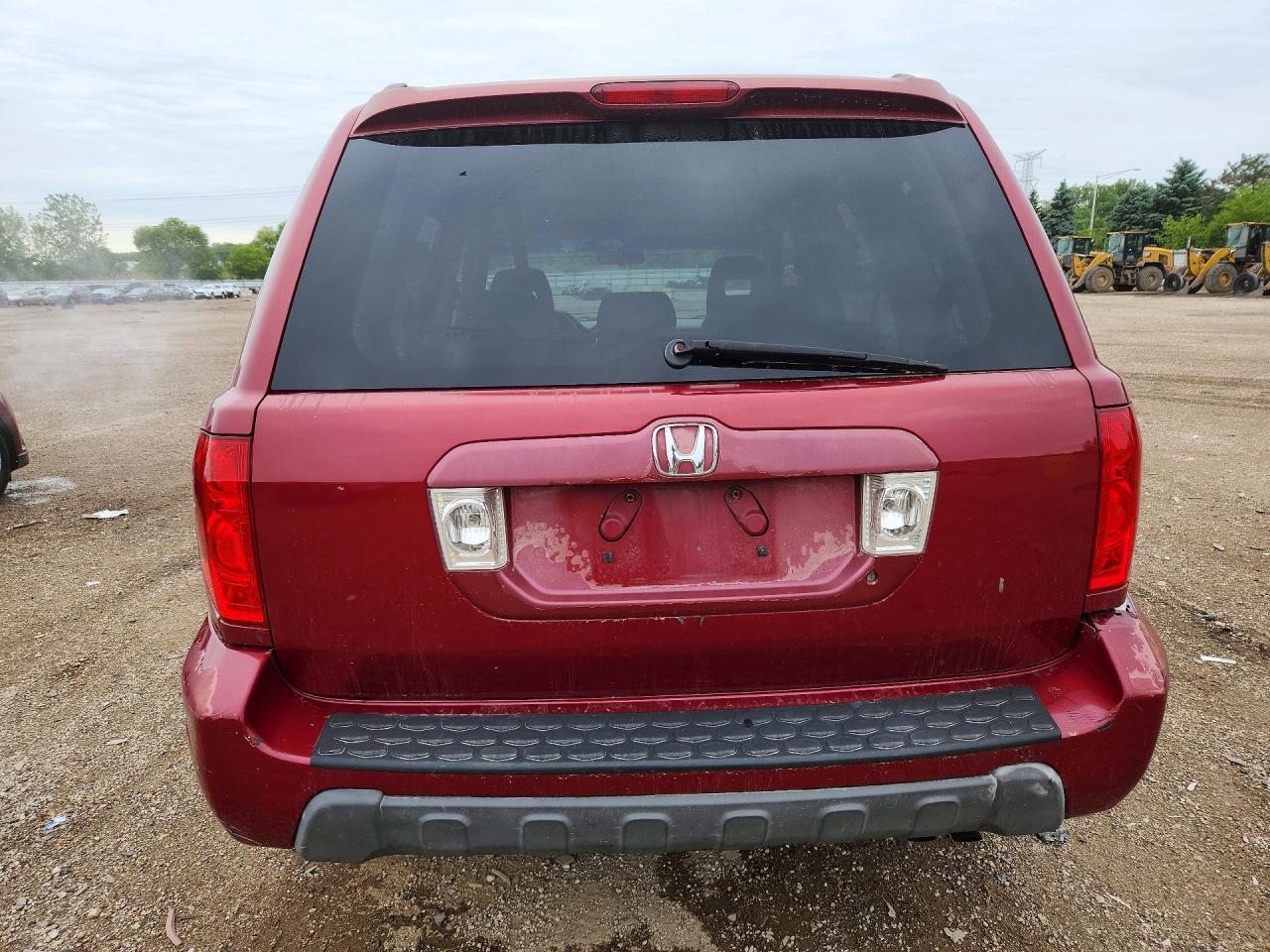 2003 Honda Pilot Ex Red vin: 2HKYF18463H536523