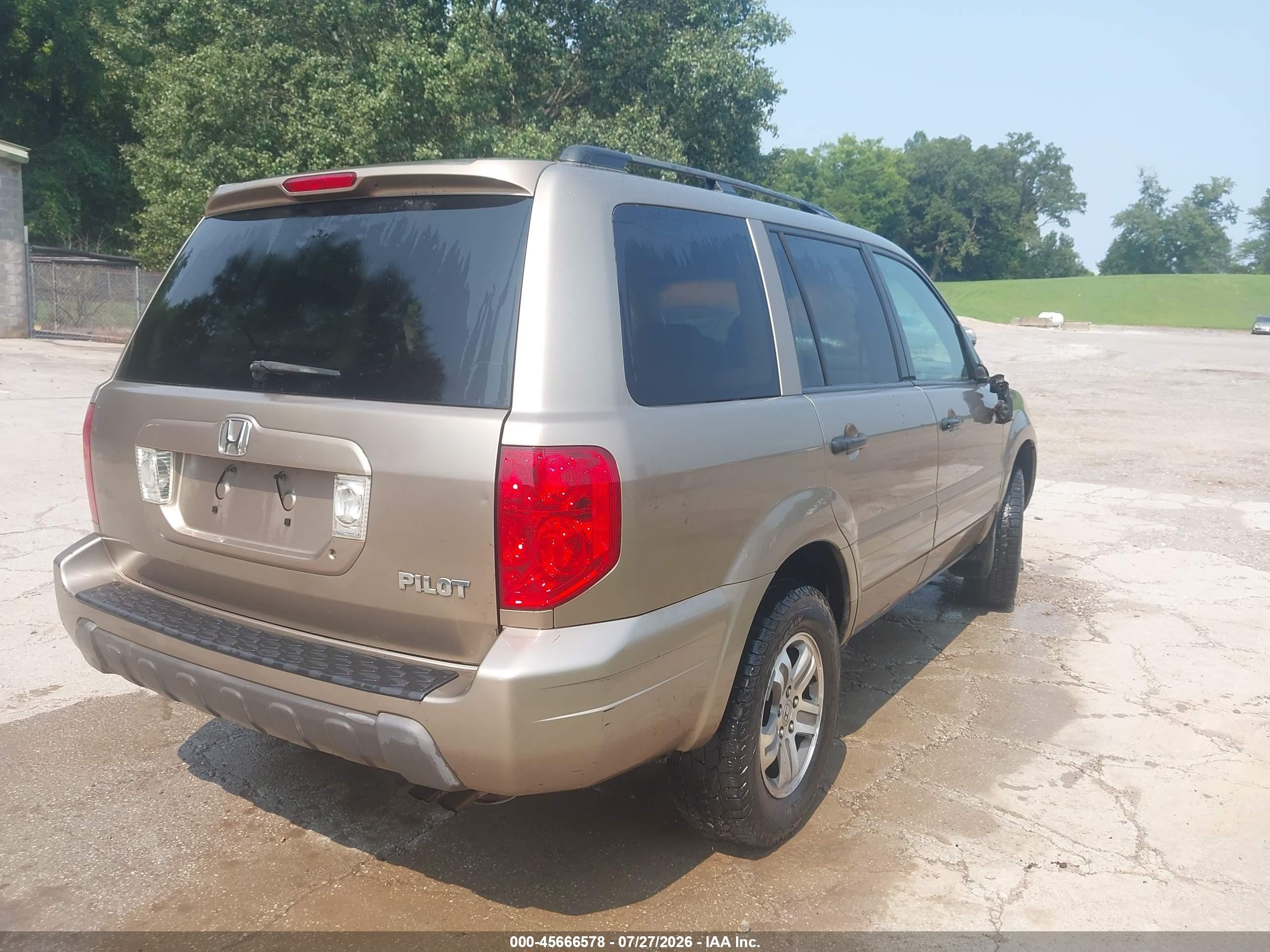 2003 Honda Pilot Ex Tan vin: 2HKYF18463H556836