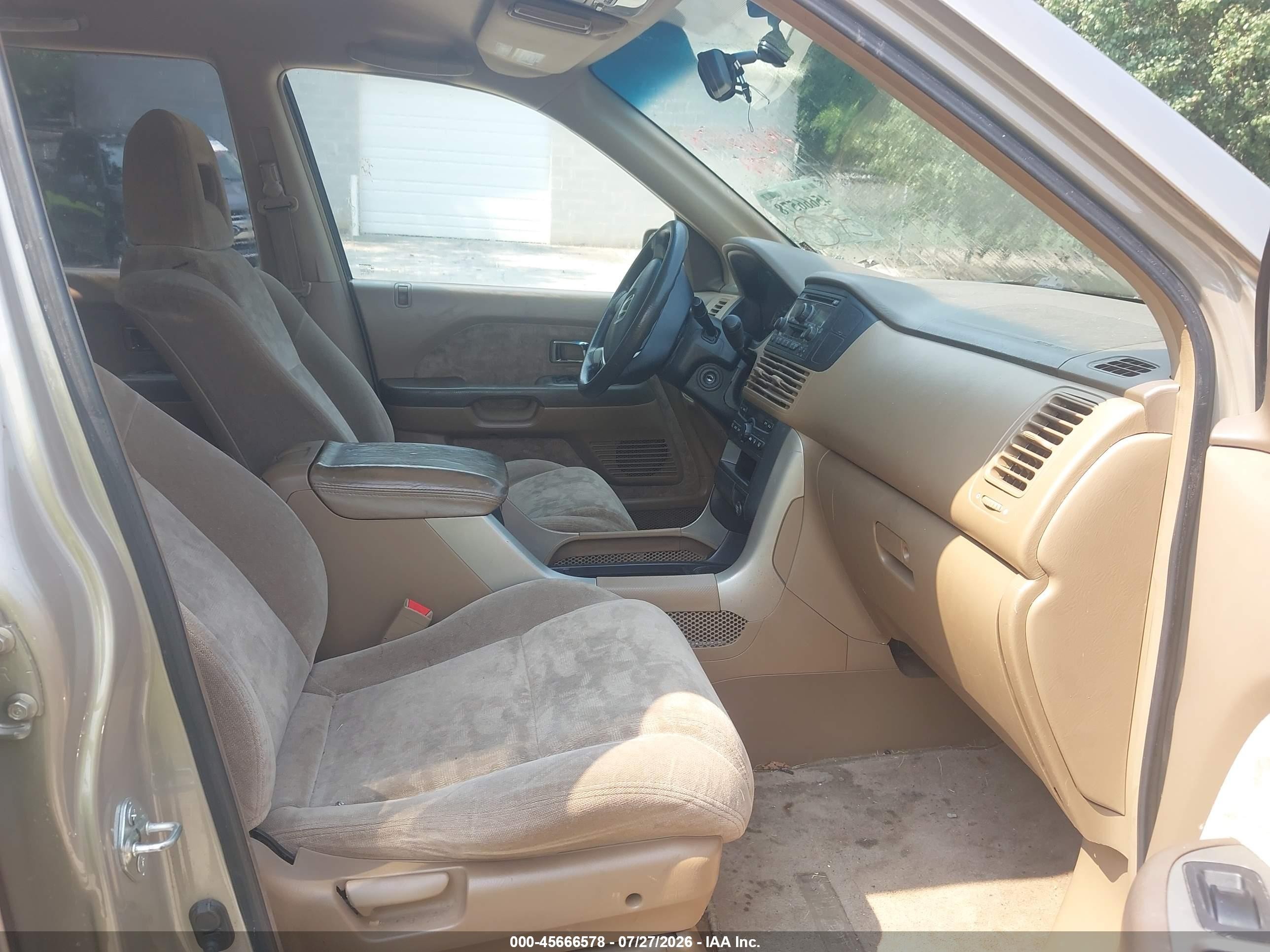 2003 Honda Pilot Ex Tan vin: 2HKYF18463H556836