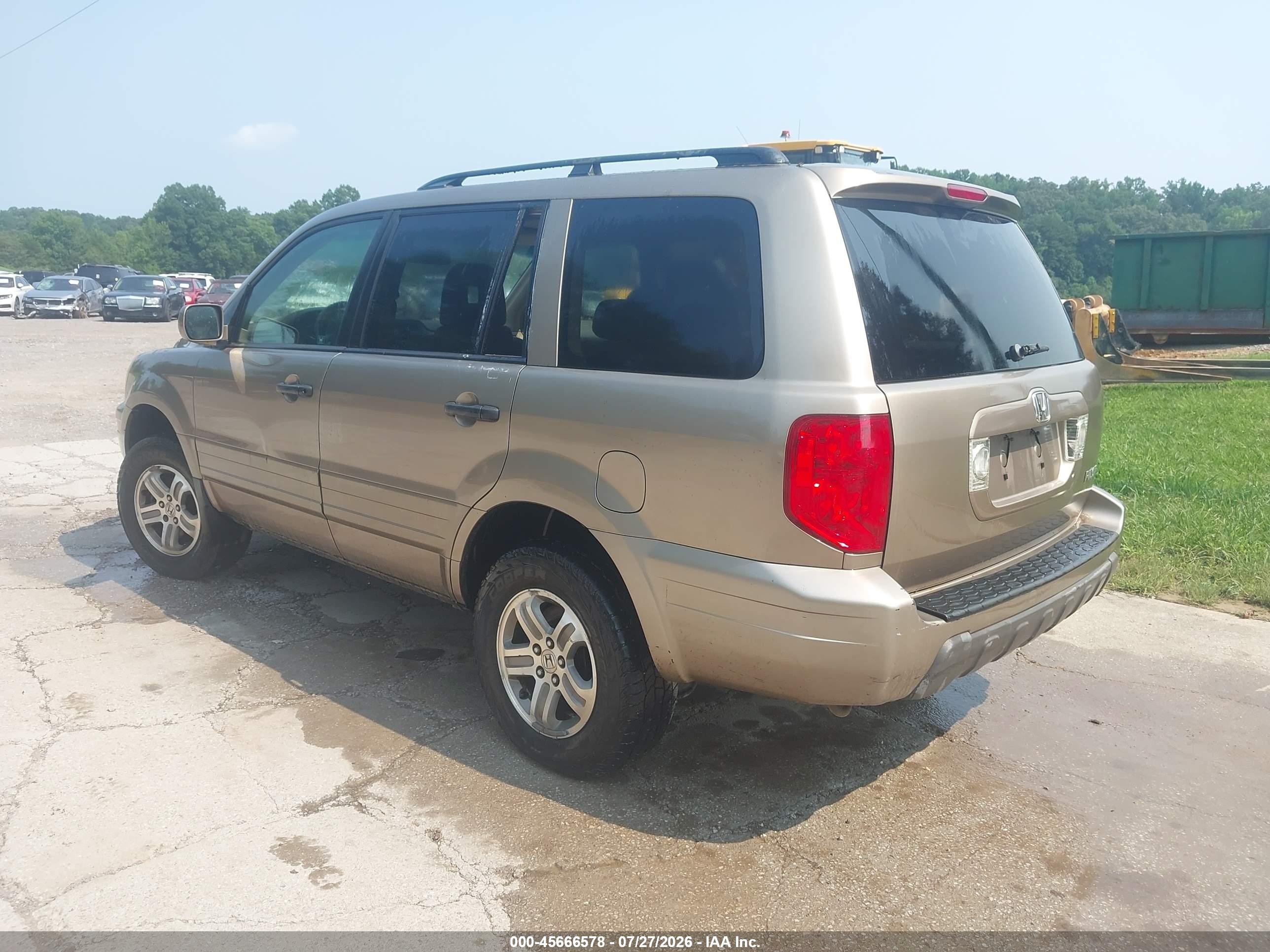2003 Honda Pilot Ex Tan vin: 2HKYF18463H556836