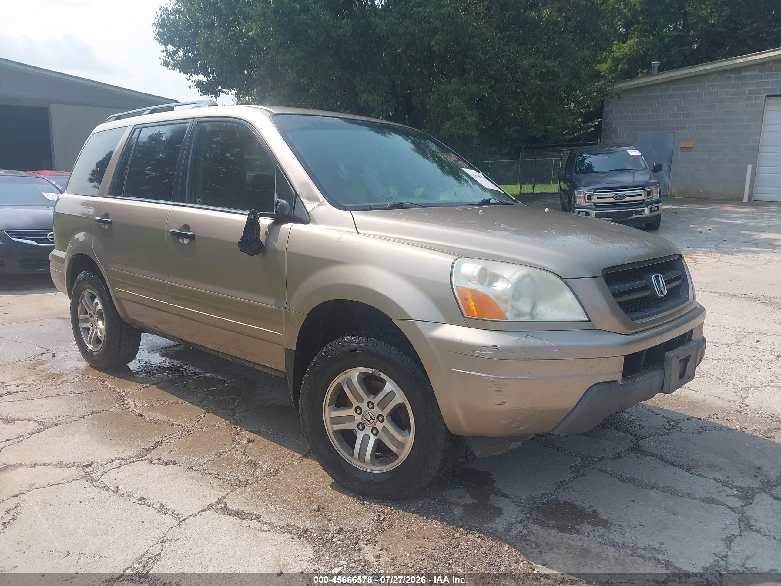 2003 Honda Pilot Ex Tan vin: 2HKYF18463H556836