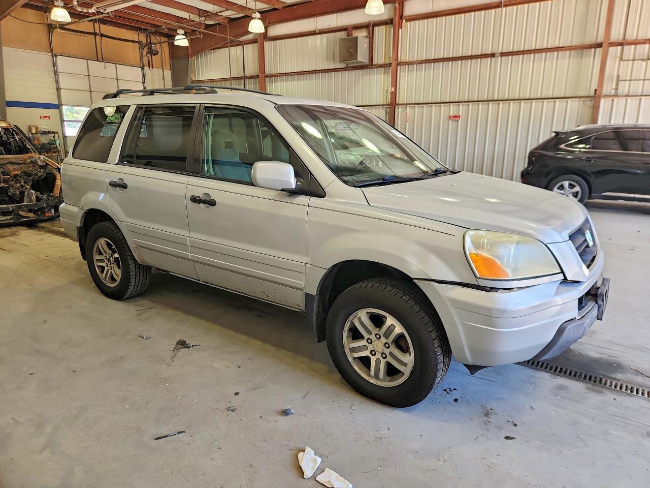 2003 Honda Pilot Ex Silver vin: 2HKYF18463H582658