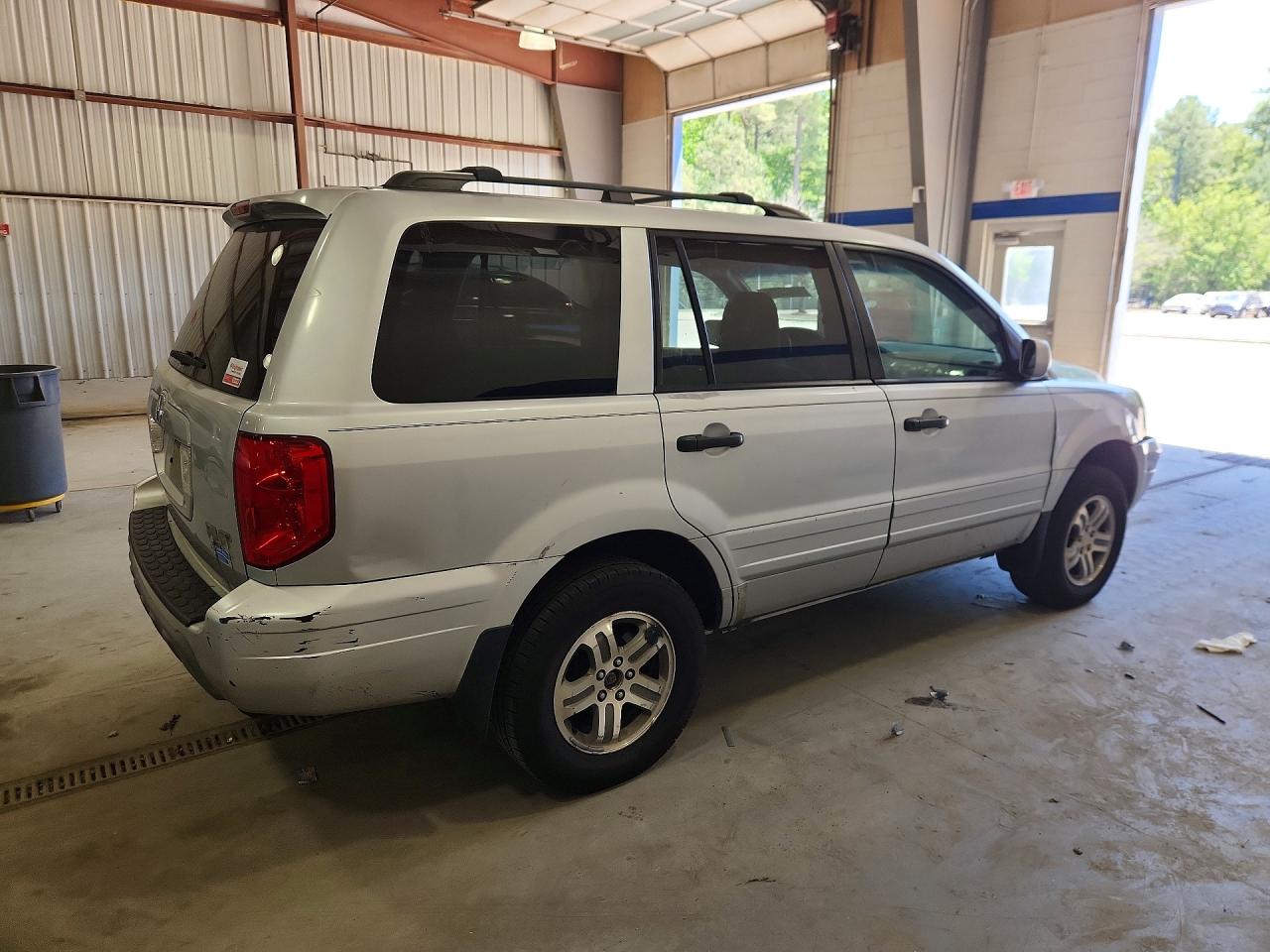 2003 Honda Pilot Ex Silver vin: 2HKYF18463H582658