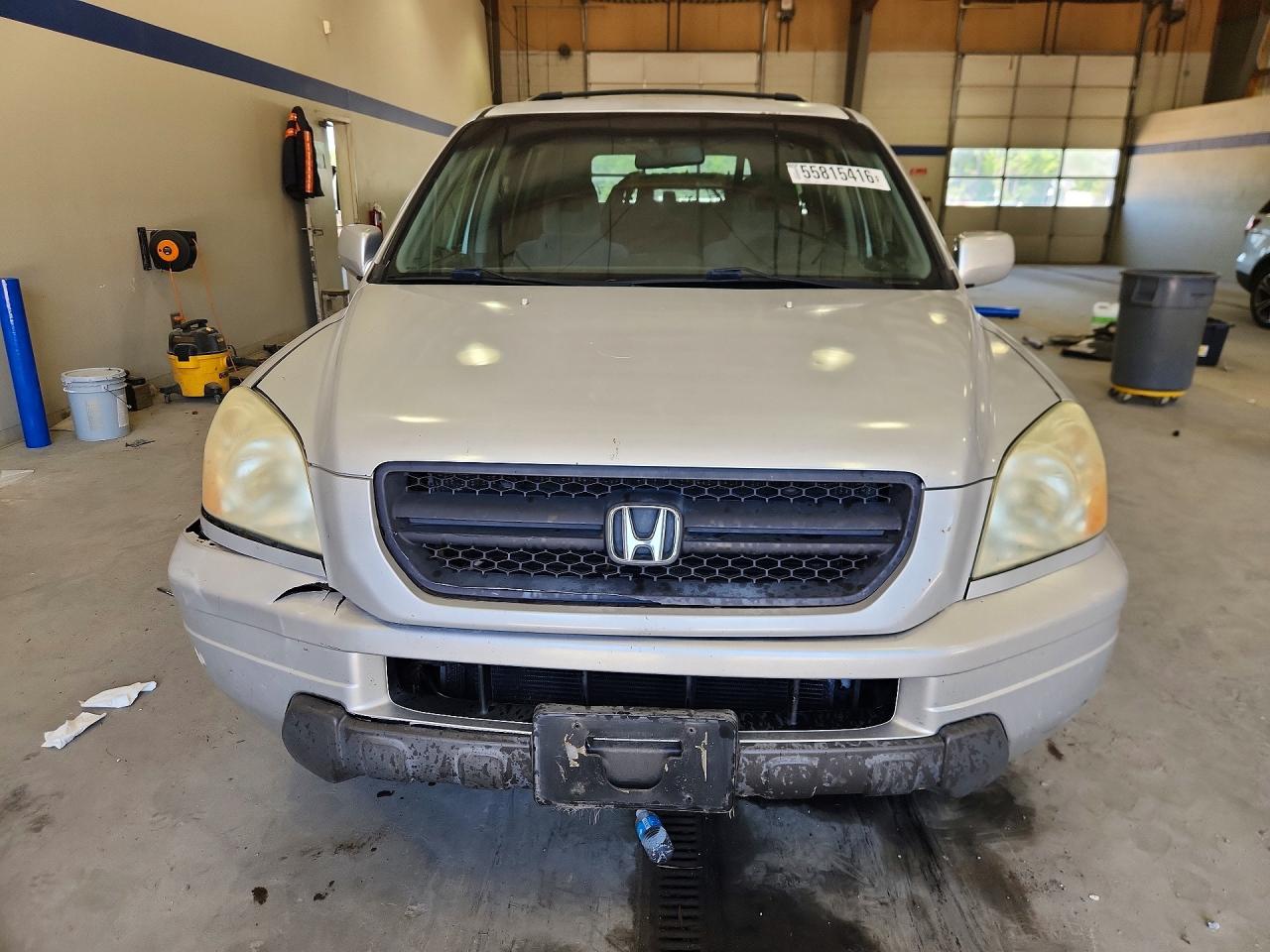 2003 Honda Pilot Ex Silver vin: 2HKYF18463H582658