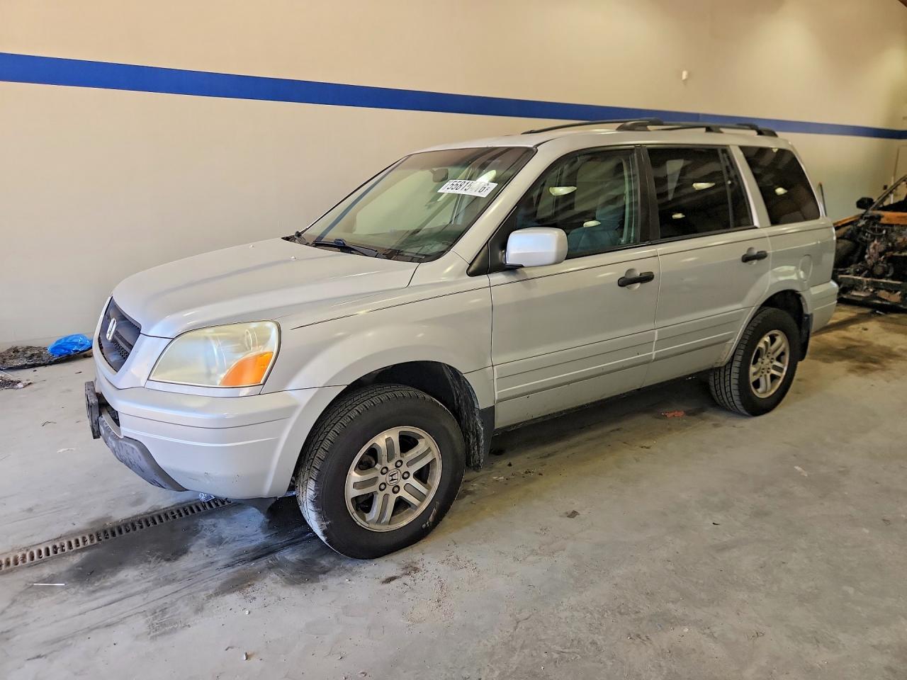 2003 Honda Pilot Ex Silver vin: 2HKYF18463H582658