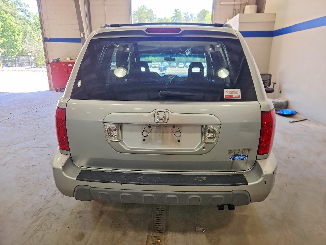 2003 Honda Pilot Ex Silver vin: 2HKYF18463H582658