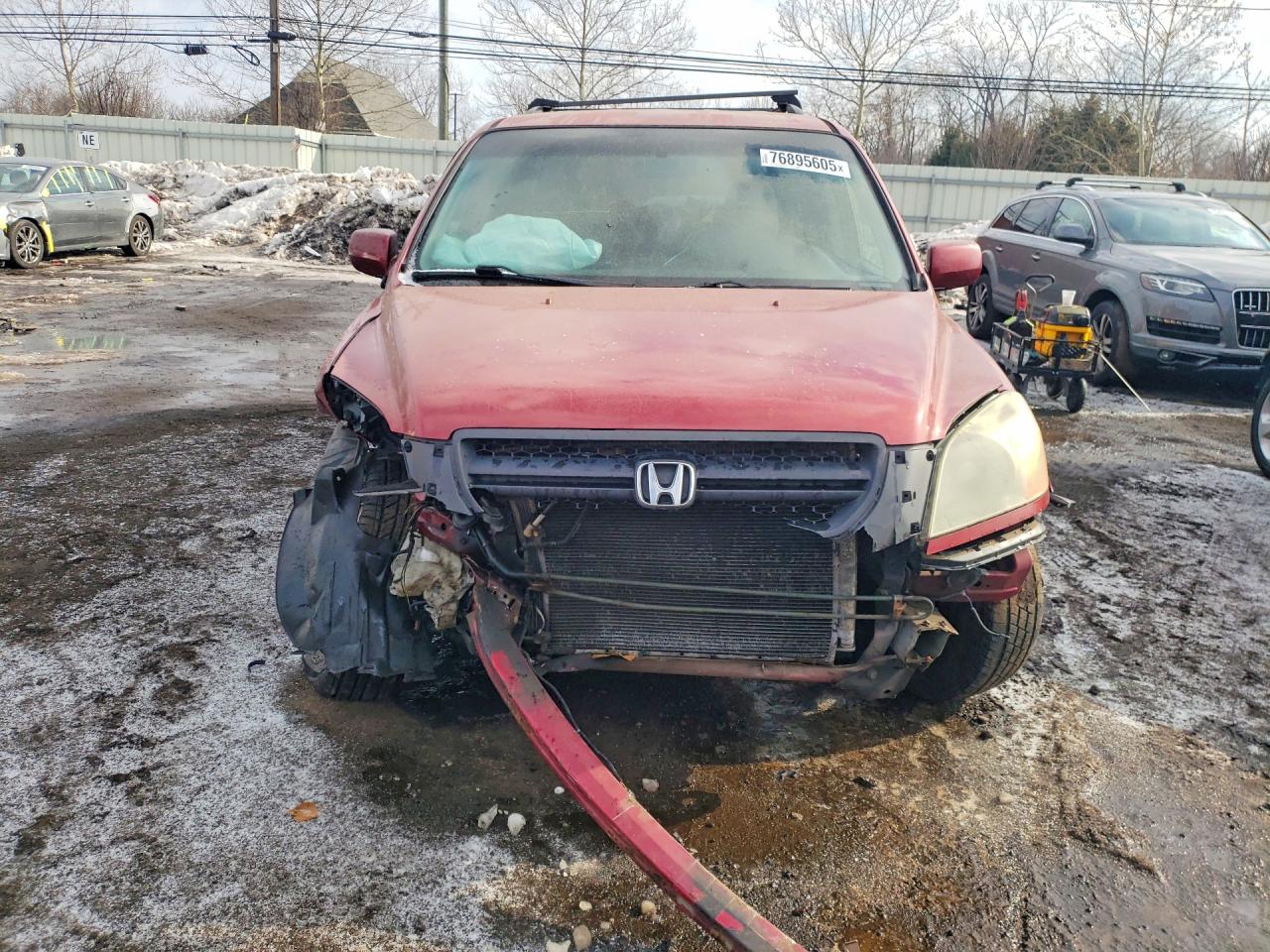 2003 Honda Pilot Ex Бордовый vin: 2HKYF18463H592056