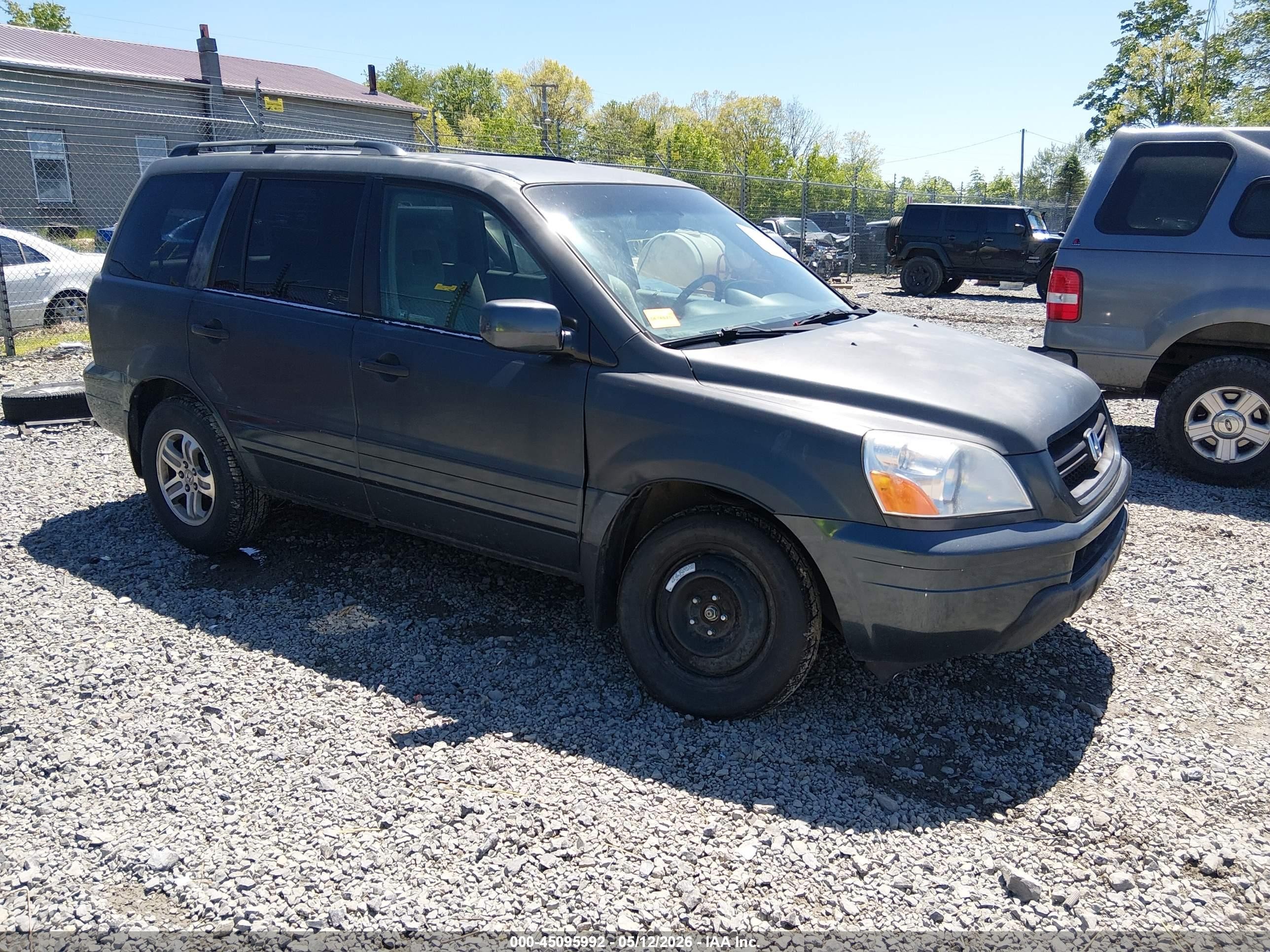 2003 Honda Pilot Ex Серый vin: 2HKYF18463H602102