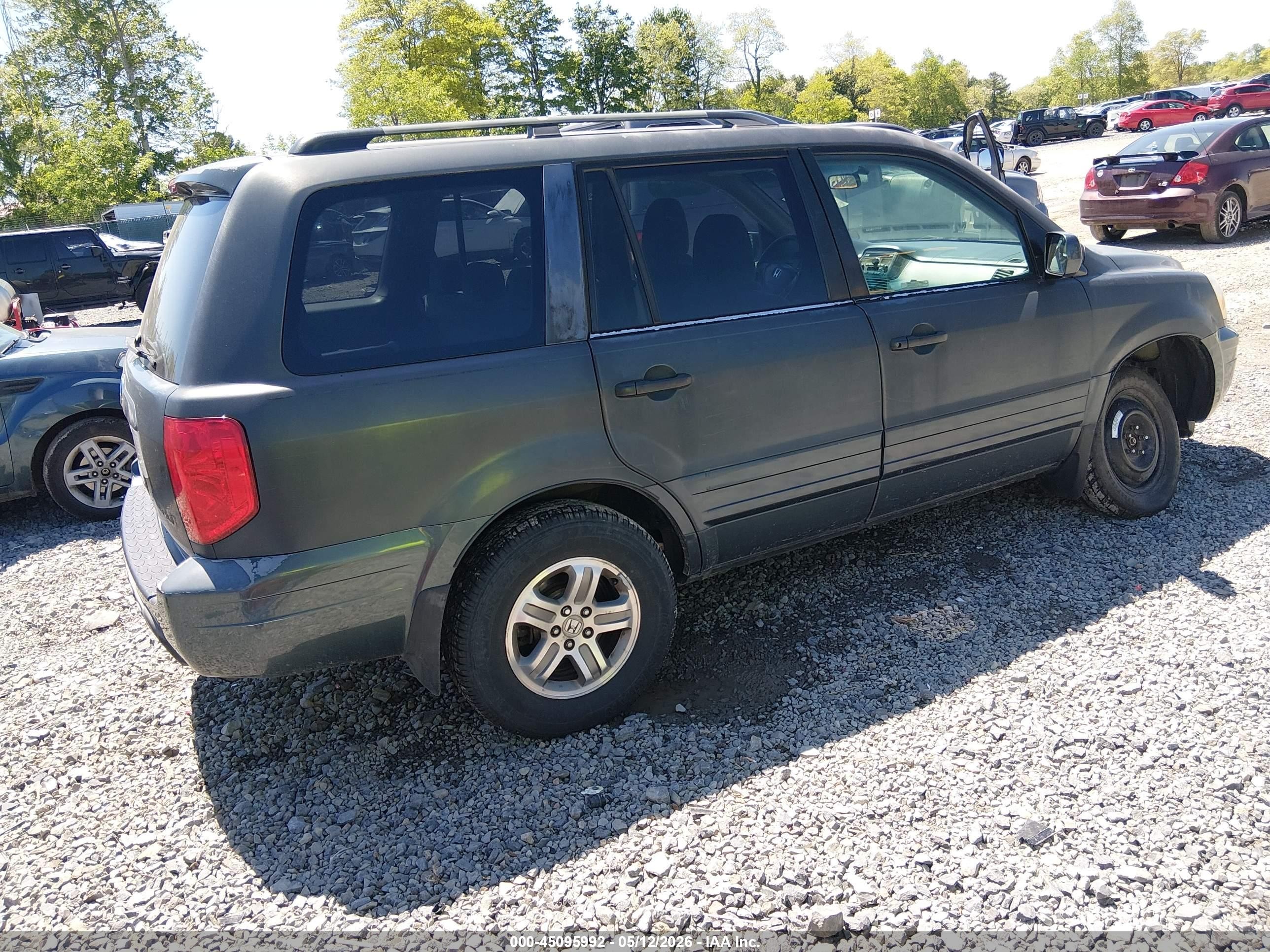 2003 Honda Pilot Ex Серый vin: 2HKYF18463H602102