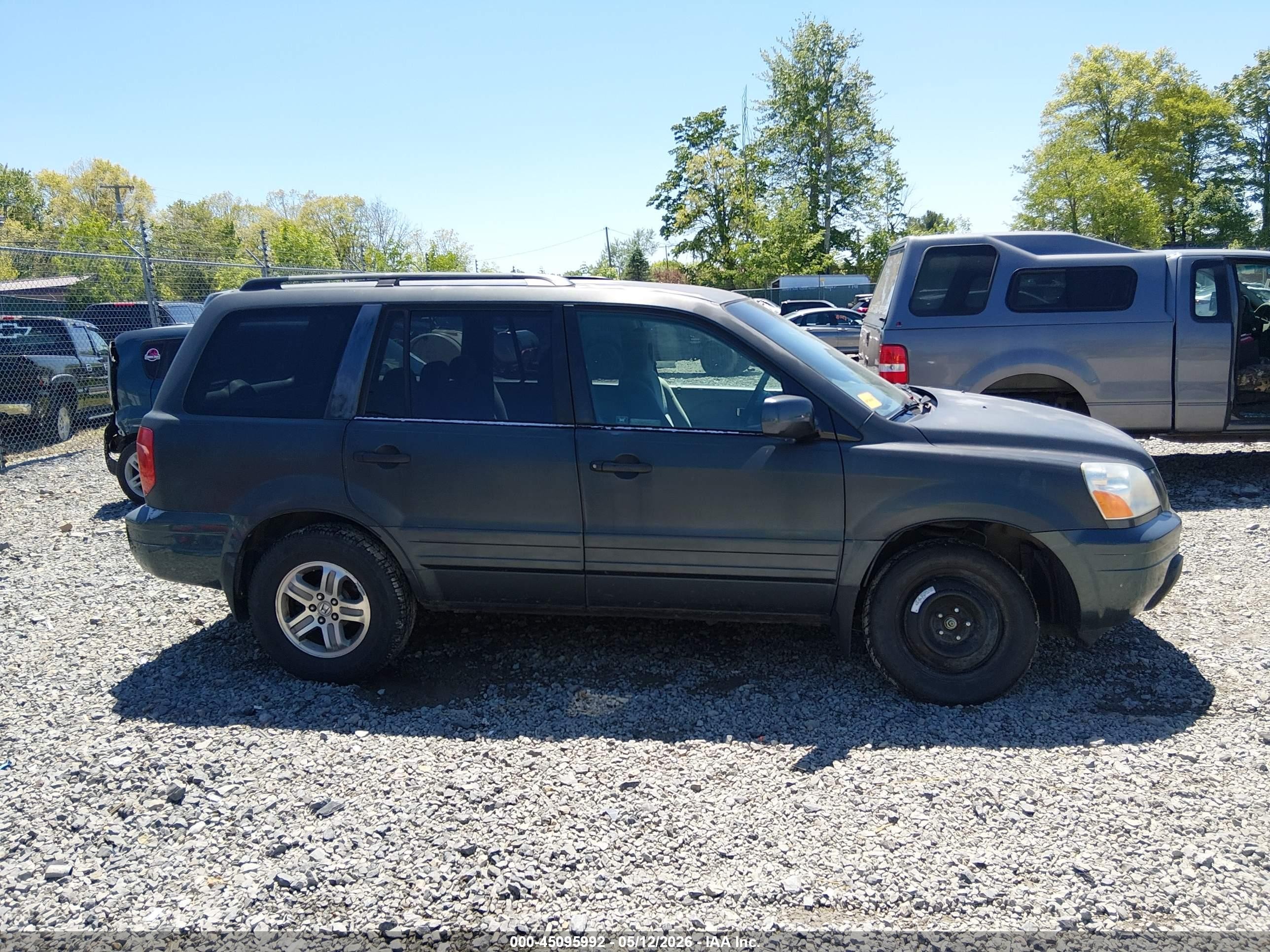 2003 Honda Pilot Ex Серый vin: 2HKYF18463H602102