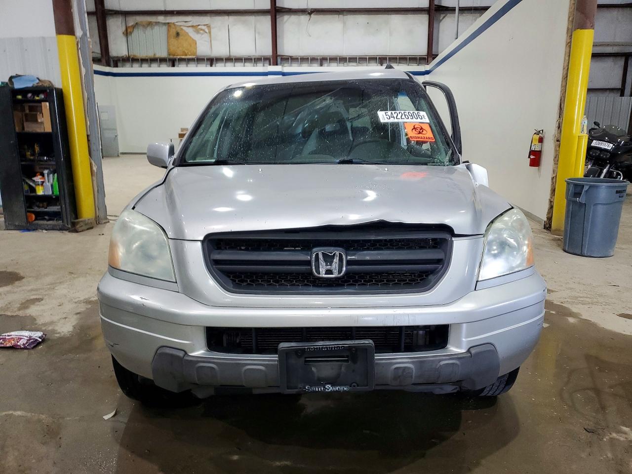 2004 Honda Pilot Ex Silver vin: 2HKYF18464H540458
