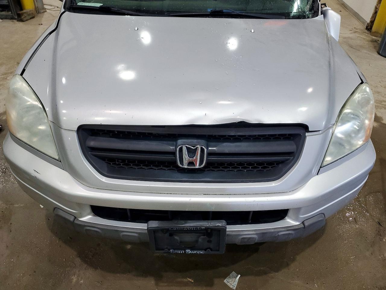 2004 Honda Pilot Ex Silver vin: 2HKYF18464H540458
