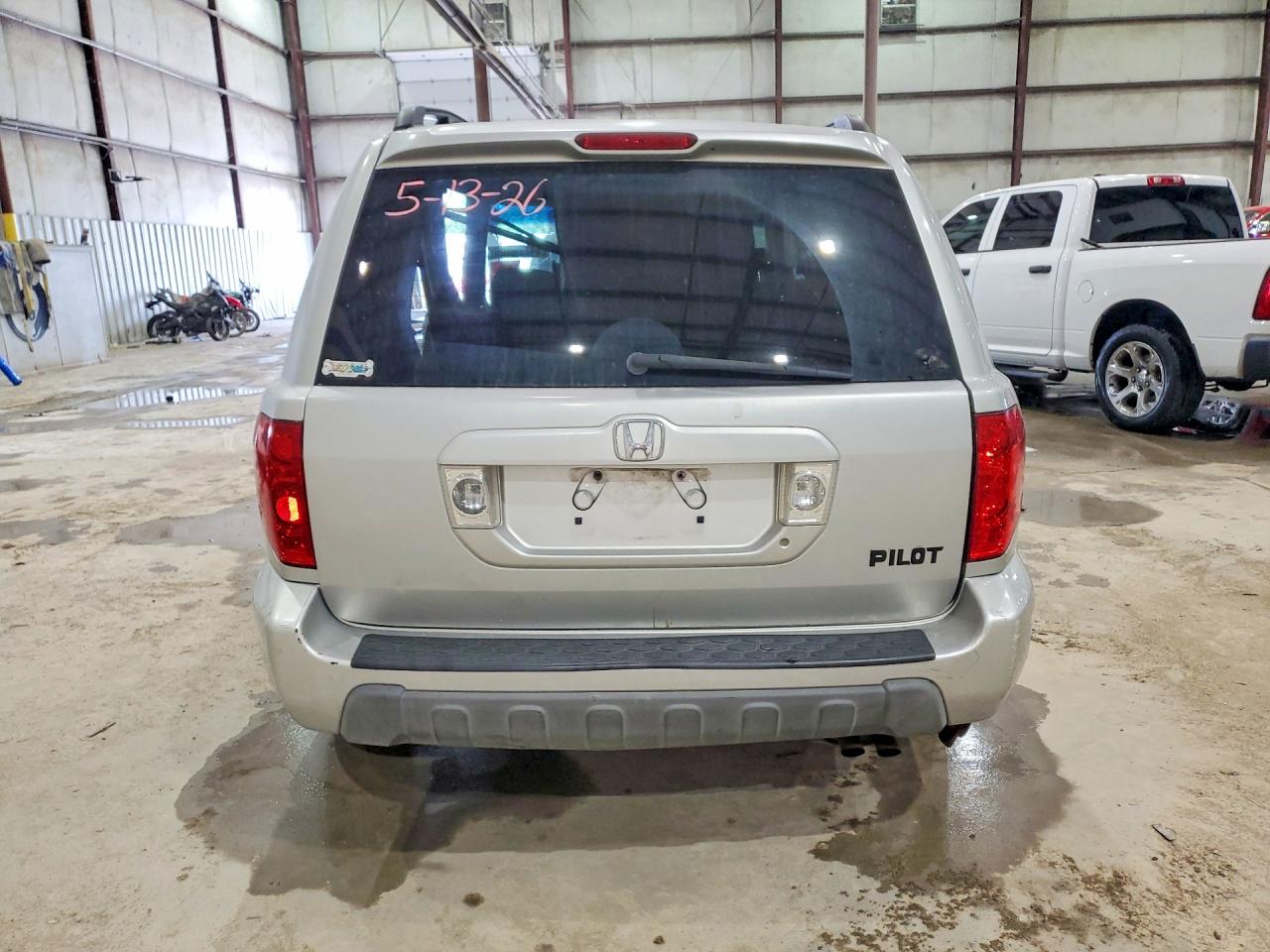 2004 Honda Pilot Ex Silver vin: 2HKYF18464H540458