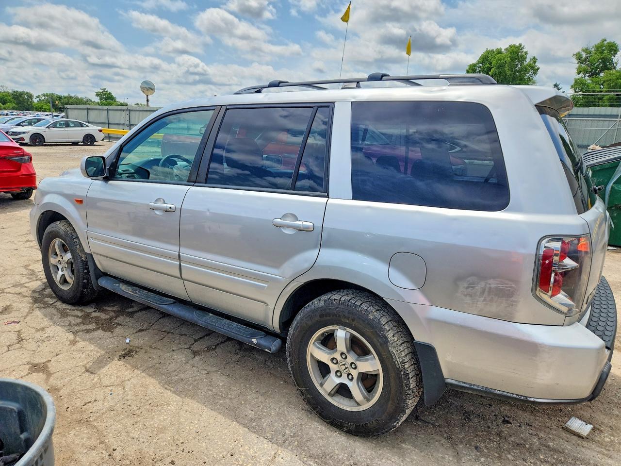 2006 Honda Pilot Ex Silver vin: 2HKYF18466H506152