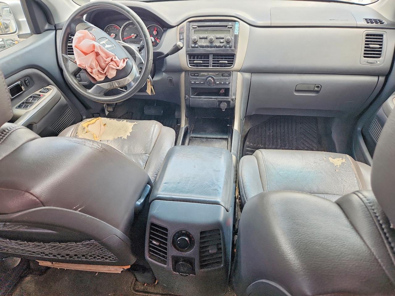 2006 Honda Pilot Ex Silver vin: 2HKYF18466H506152