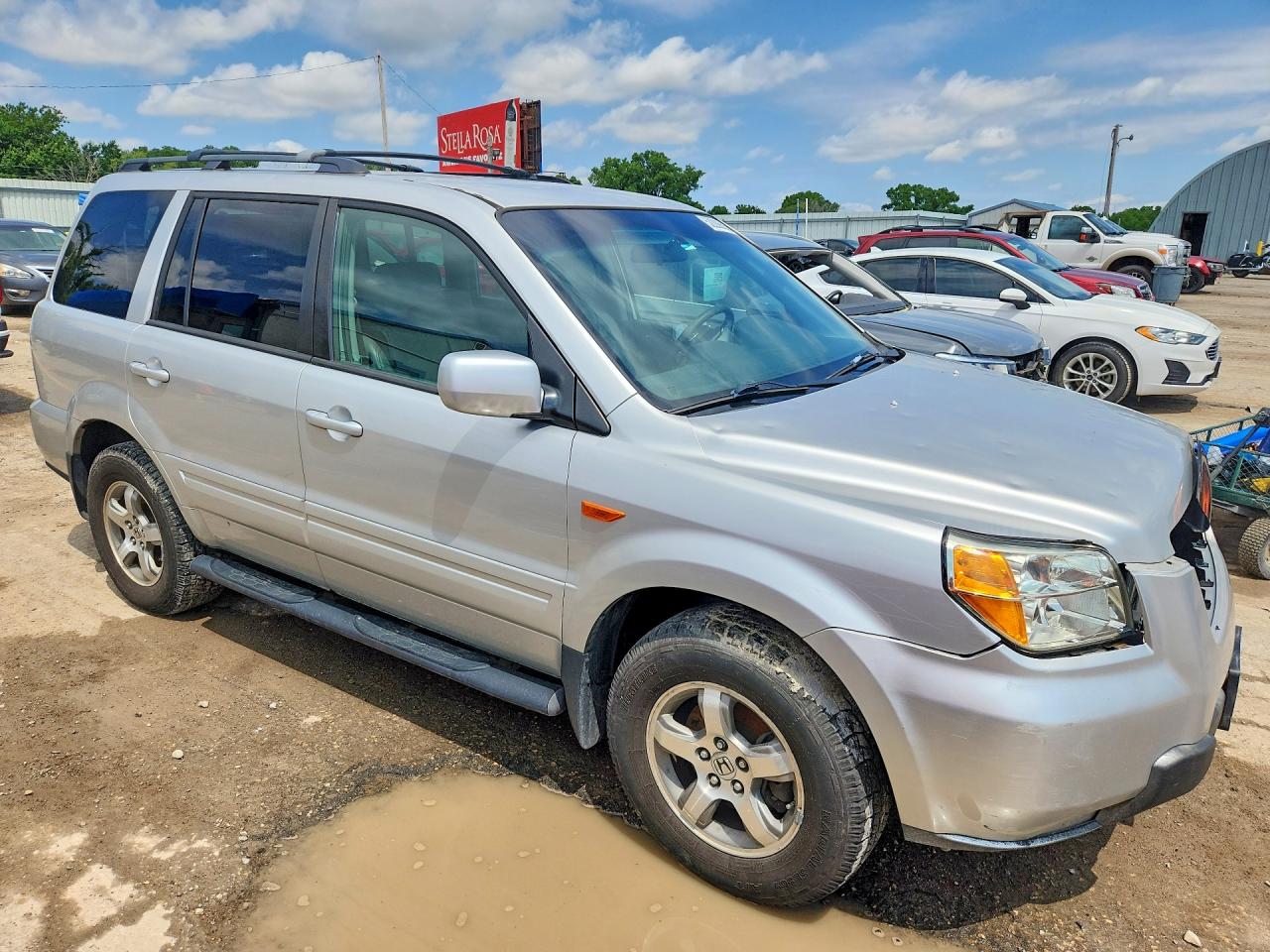 2006 Honda Pilot Ex Silver vin: 2HKYF18466H506152