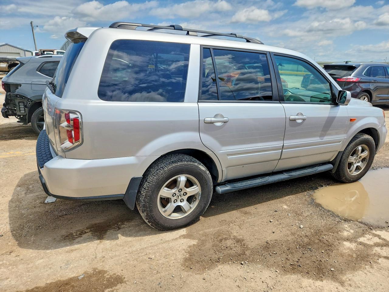 2006 Honda Pilot Ex Silver vin: 2HKYF18466H506152