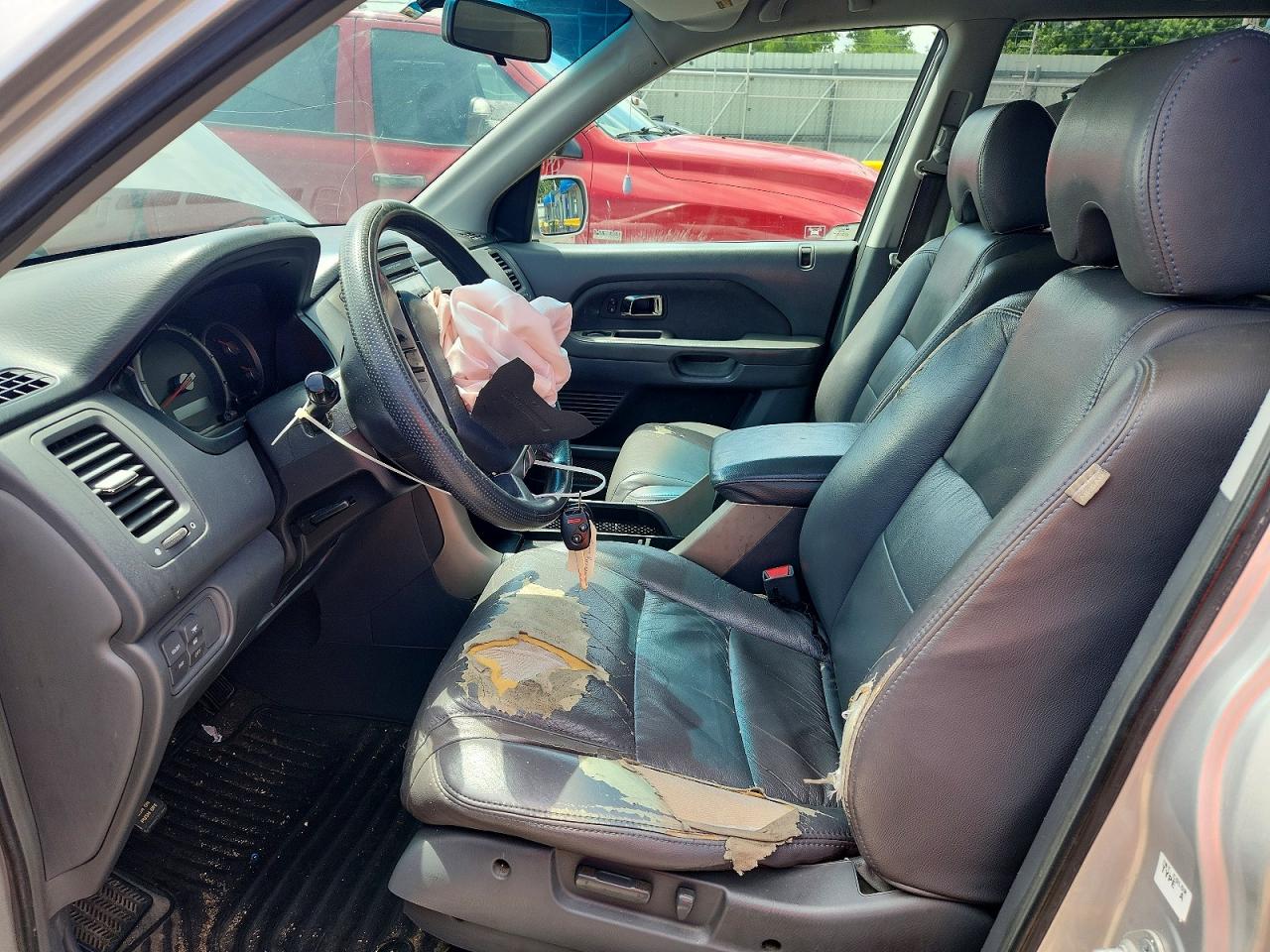 2006 Honda Pilot Ex Silver vin: 2HKYF18466H506152