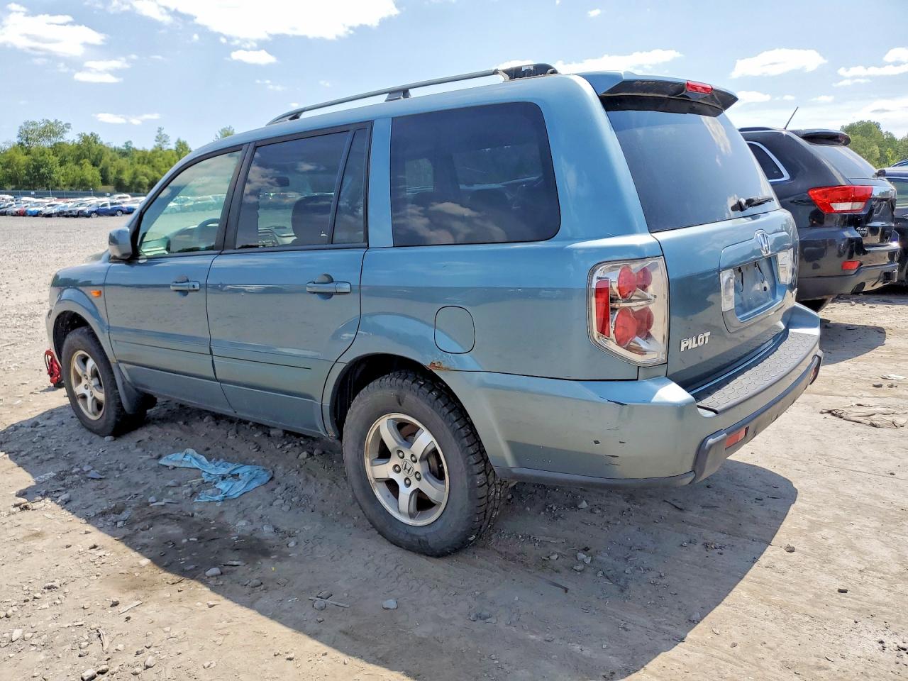 2007 Honda Pilot Ex Blue vin: 2HKYF18467H528864