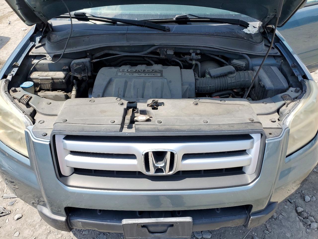 2007 Honda Pilot Ex Blue vin: 2HKYF18467H528864