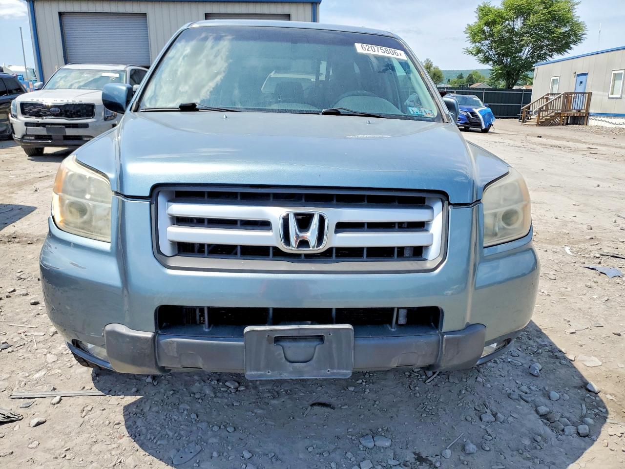 2007 Honda Pilot Ex Blue vin: 2HKYF18467H528864