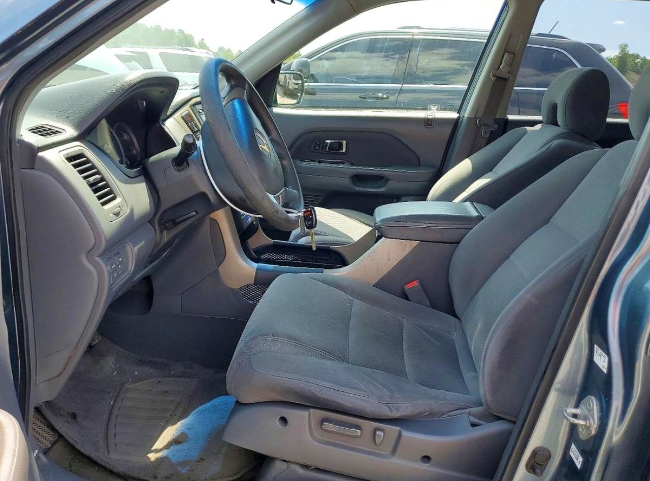 2007 Honda Pilot Ex Blue vin: 2HKYF18467H528864