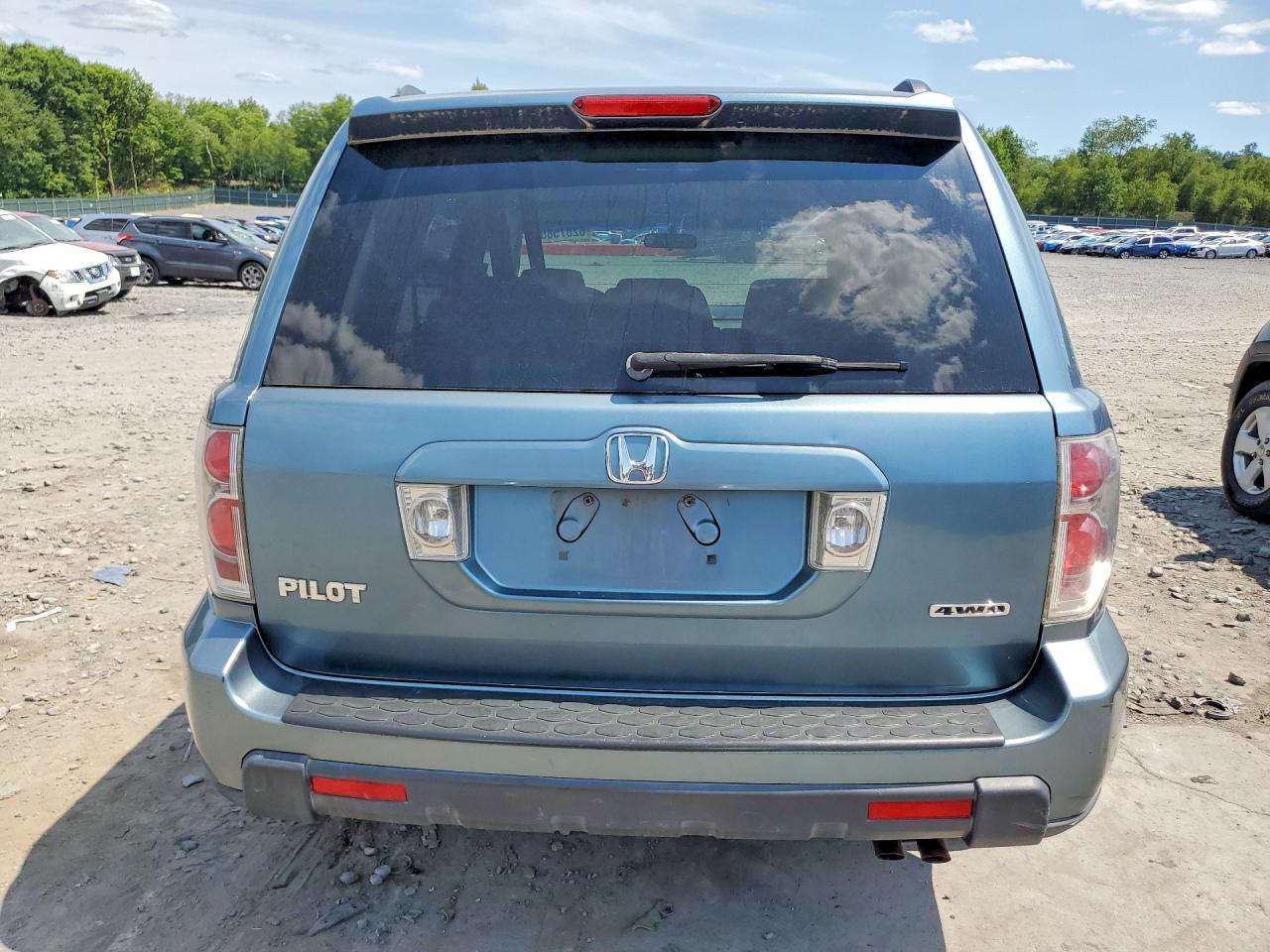 2007 Honda Pilot Ex Blue vin: 2HKYF18467H528864