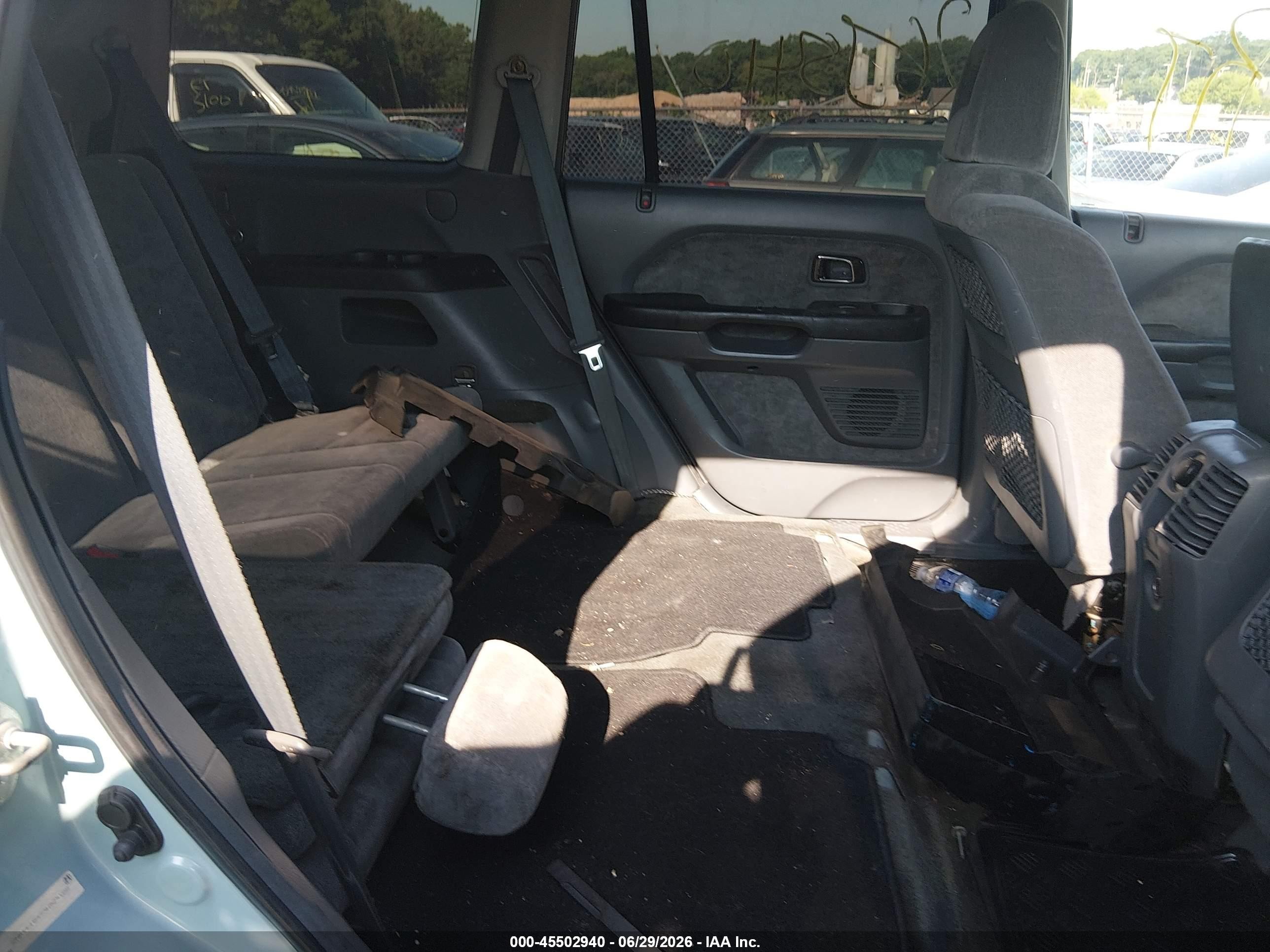 2003 Honda Pilot Ex Blue vin: 2HKYF18473H525188