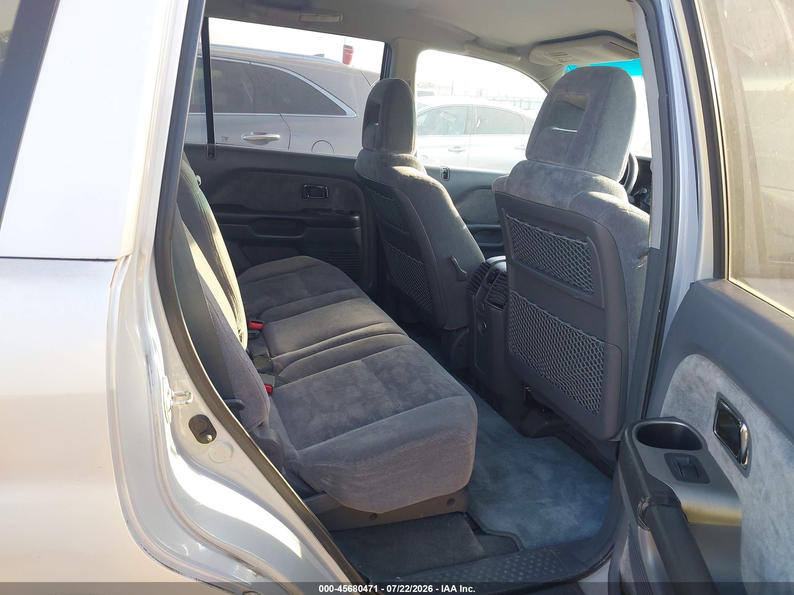 2003 Honda Pilot Ex Silver vin: 2HKYF18473H529581