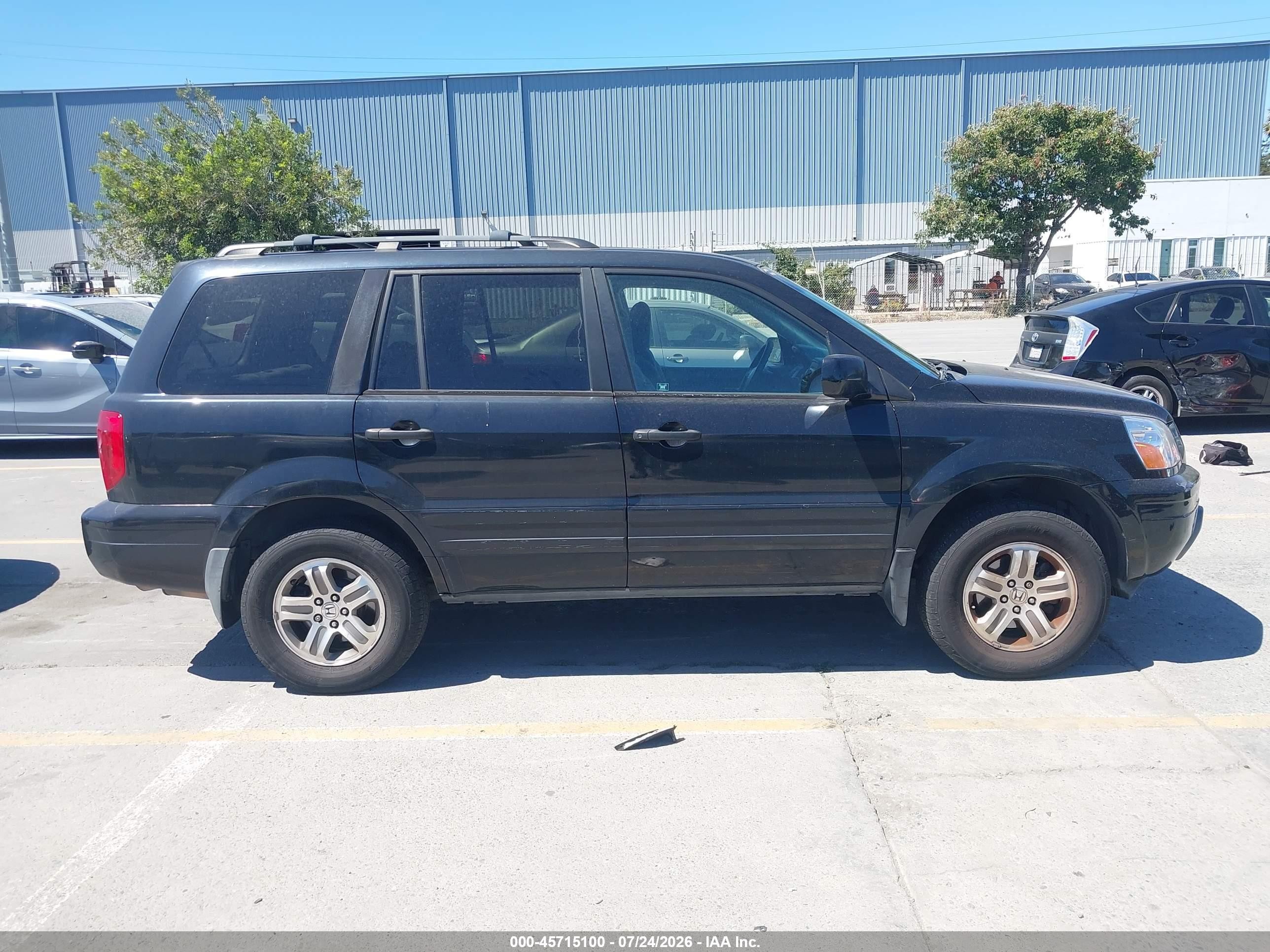 2004 Honda Pilot Ex Black vin: 2HKYF18474H568785