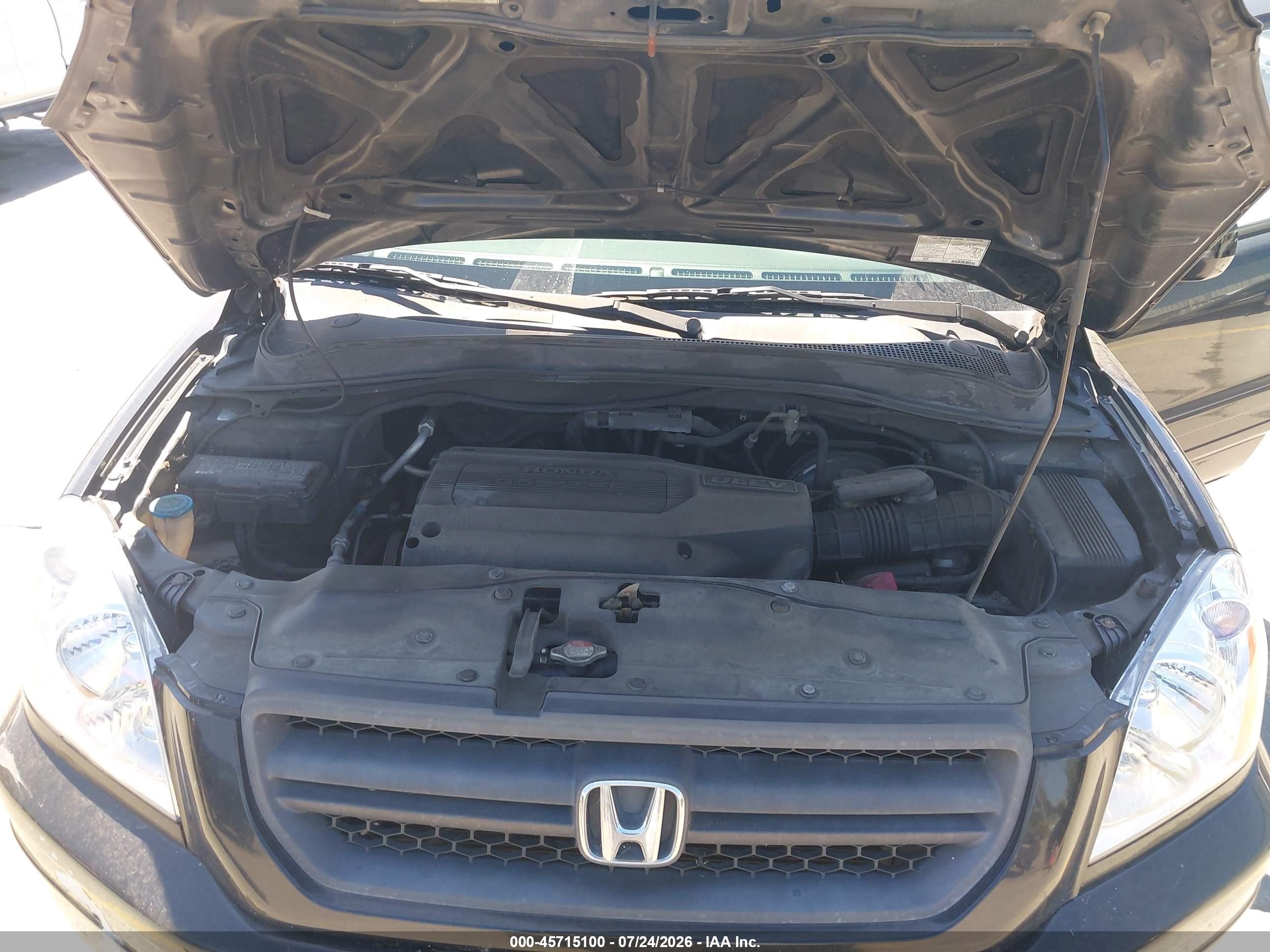 2004 Honda Pilot Ex Black vin: 2HKYF18474H568785
