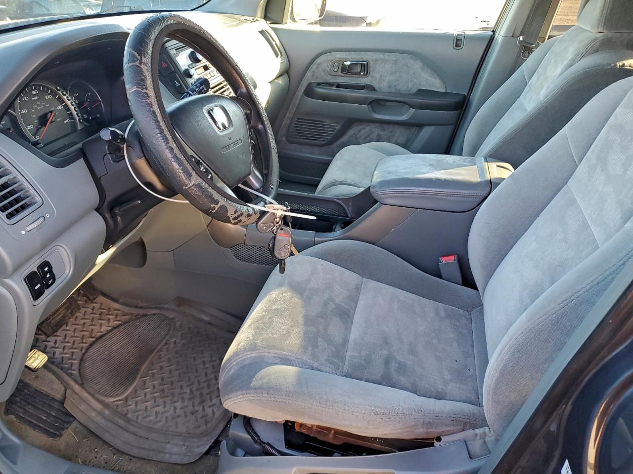 2004 Honda Pilot Ex Gray vin: 2HKYF18474H591337