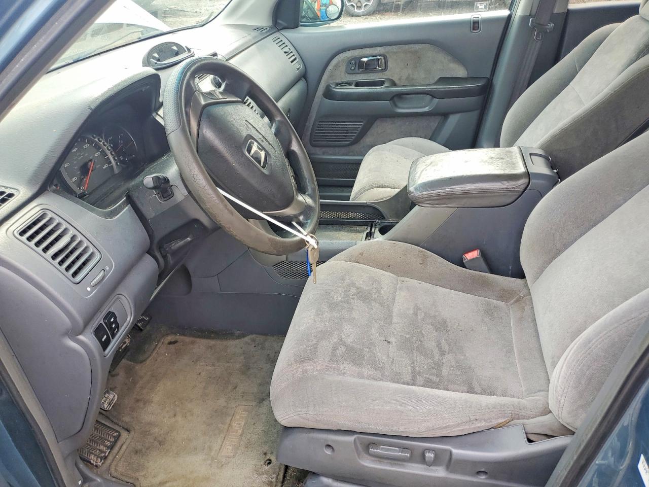 2005 Honda Pilot Ex Blue vin: 2HKYF18475H507969