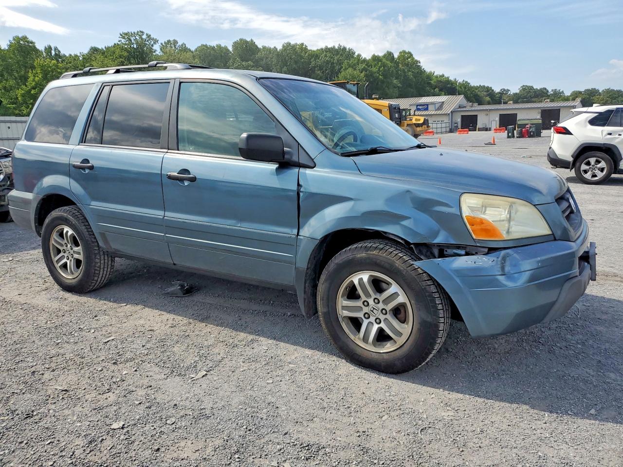 2005 Honda Pilot Ex Blue vin: 2HKYF18475H517126