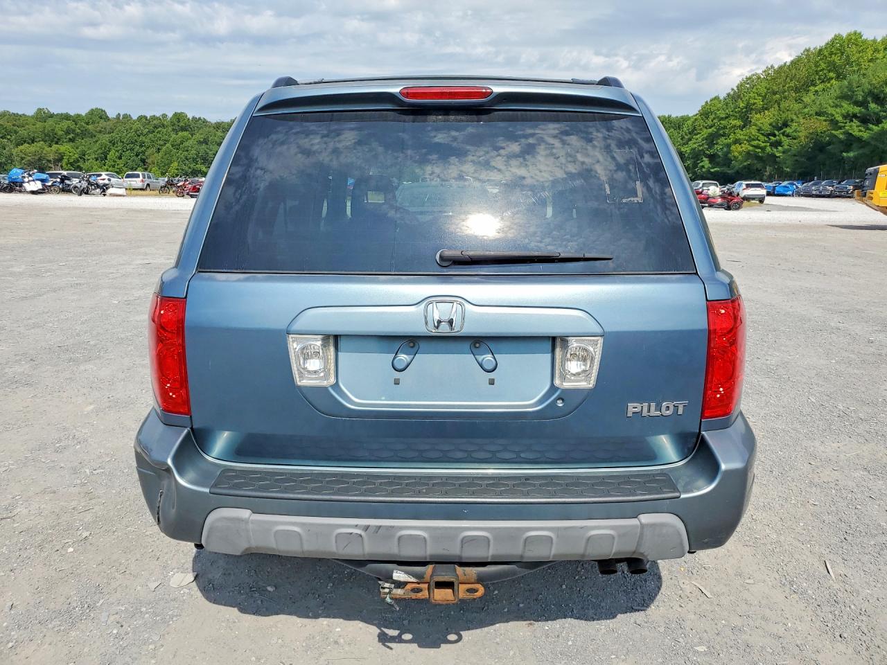 2005 Honda Pilot Ex Blue vin: 2HKYF18475H517126