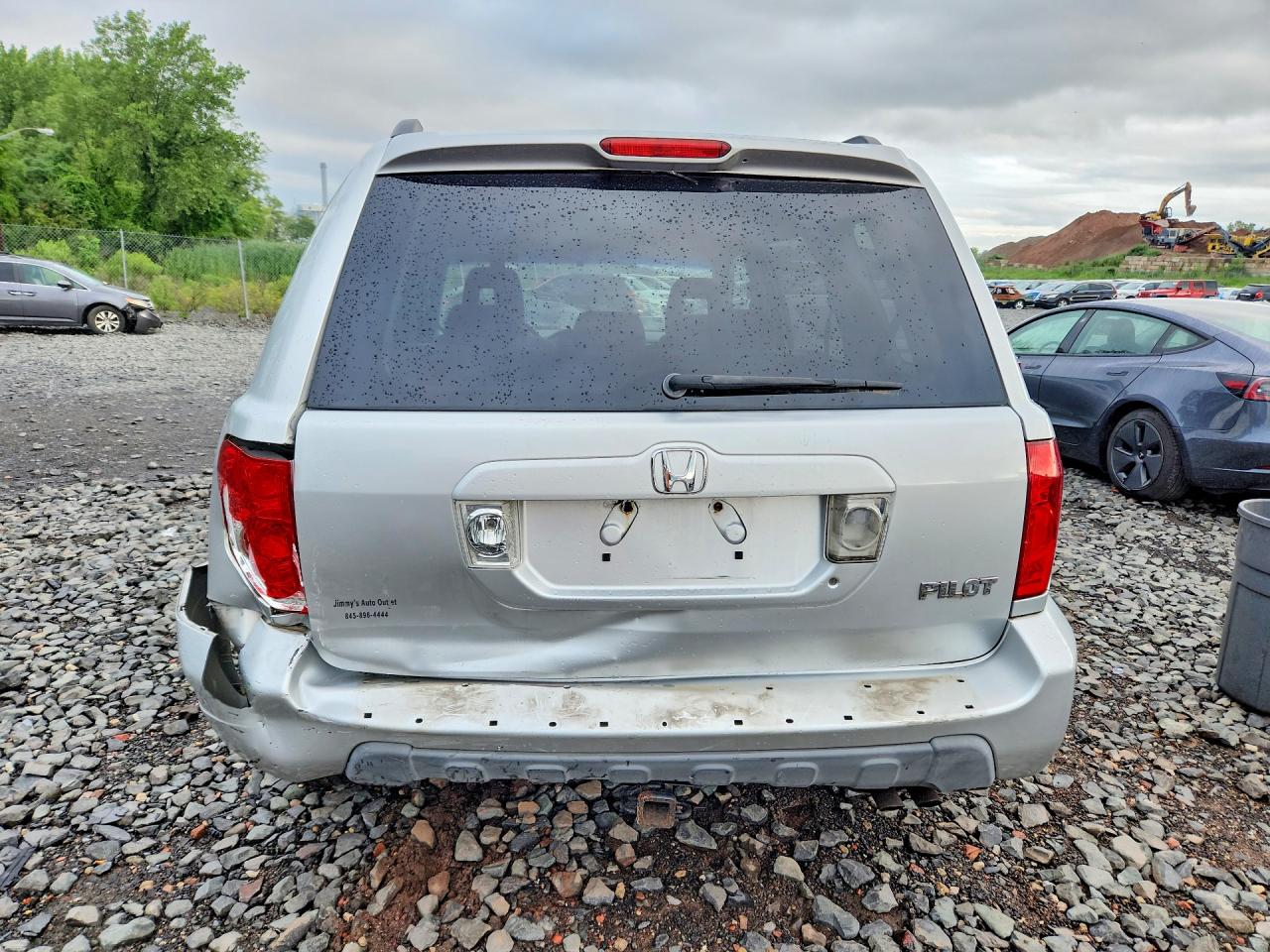 2005 Honda Pilot Ex Серебряный vin: 2HKYF18475H522911