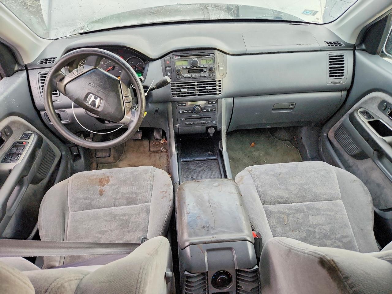 2005 Honda Pilot Ex Серебряный vin: 2HKYF18475H522911