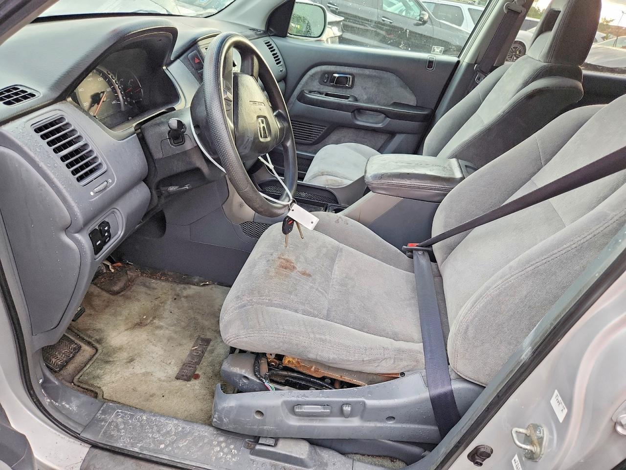 2005 Honda Pilot Ex Серебряный vin: 2HKYF18475H522911