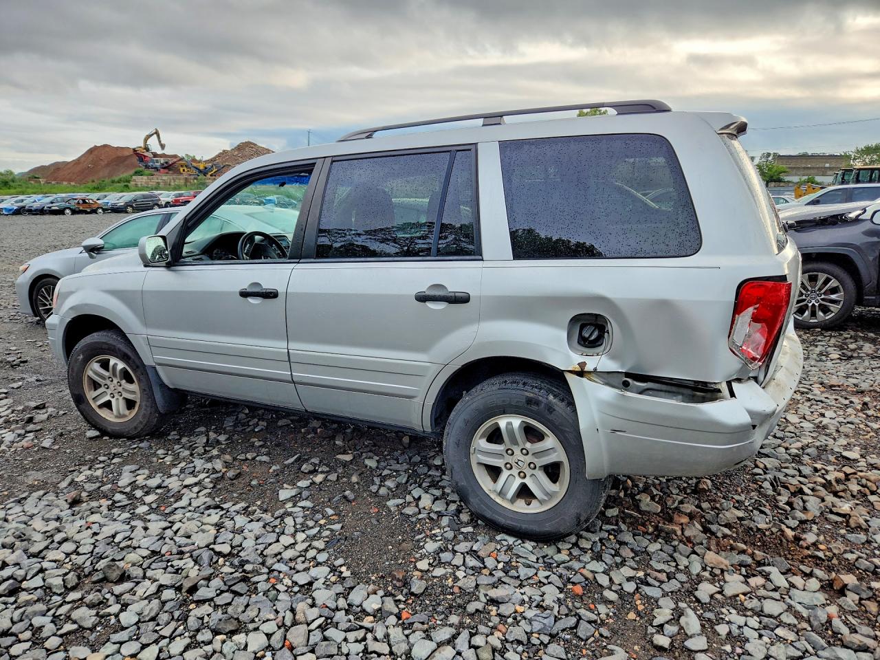 2005 Honda Pilot Ex Серебряный vin: 2HKYF18475H522911
