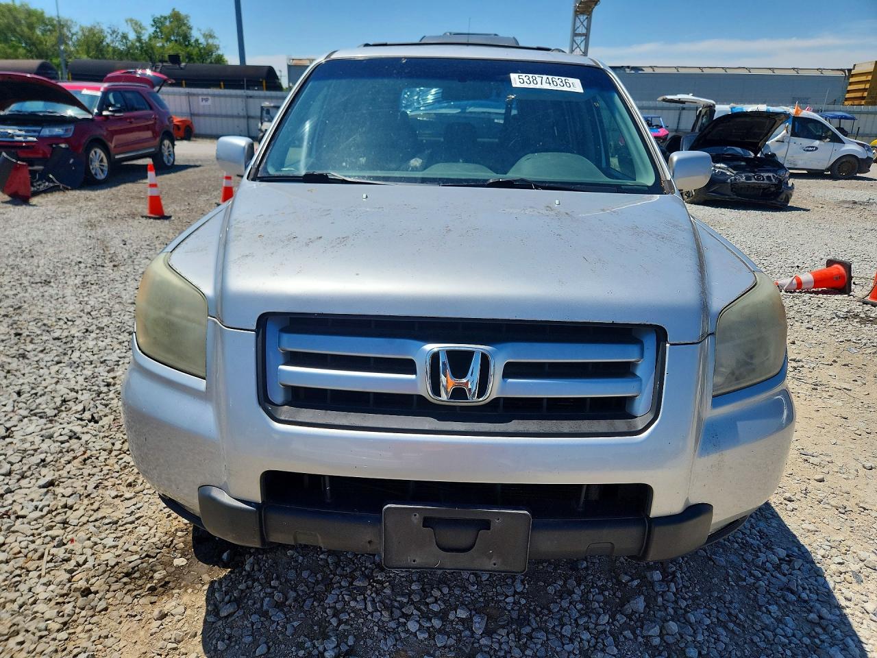 2006 Honda Pilot Ex Silver vin: 2HKYF18476H526183