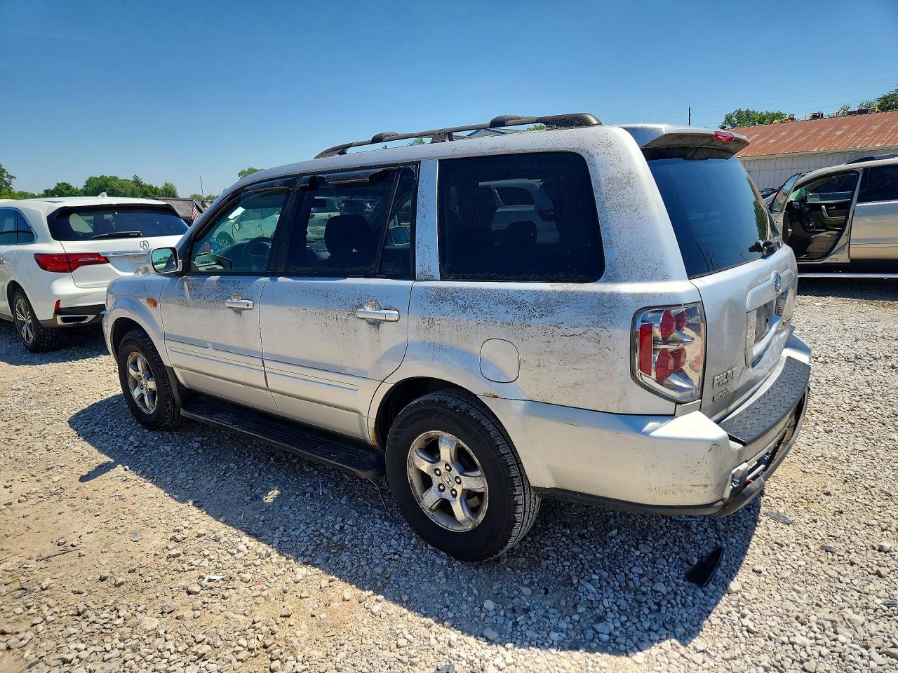2006 Honda Pilot Ex Silver vin: 2HKYF18476H526183