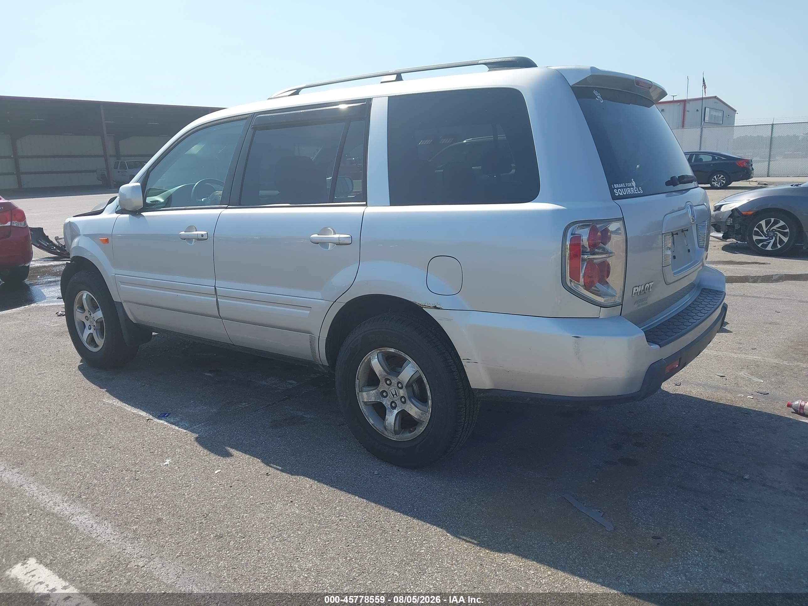 2006 Honda Pilot Ex Silver vin: 2HKYF18476H527625