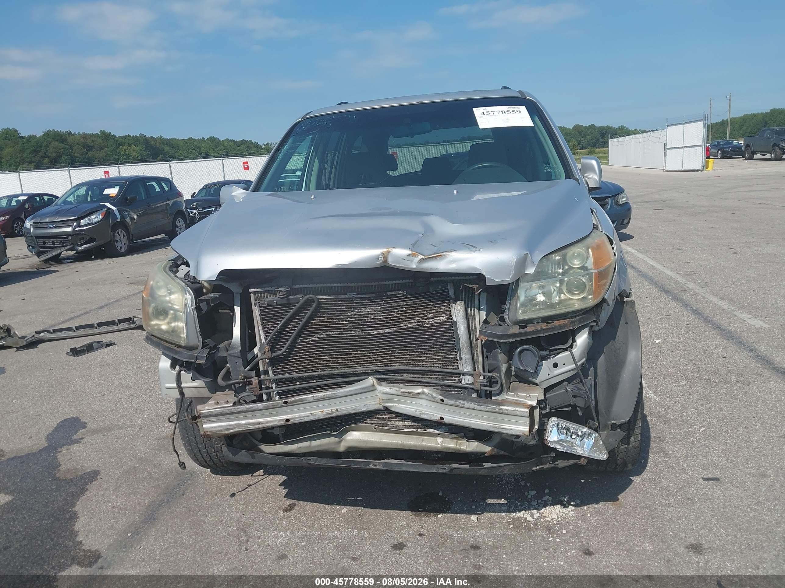 2006 Honda Pilot Ex Silver vin: 2HKYF18476H527625