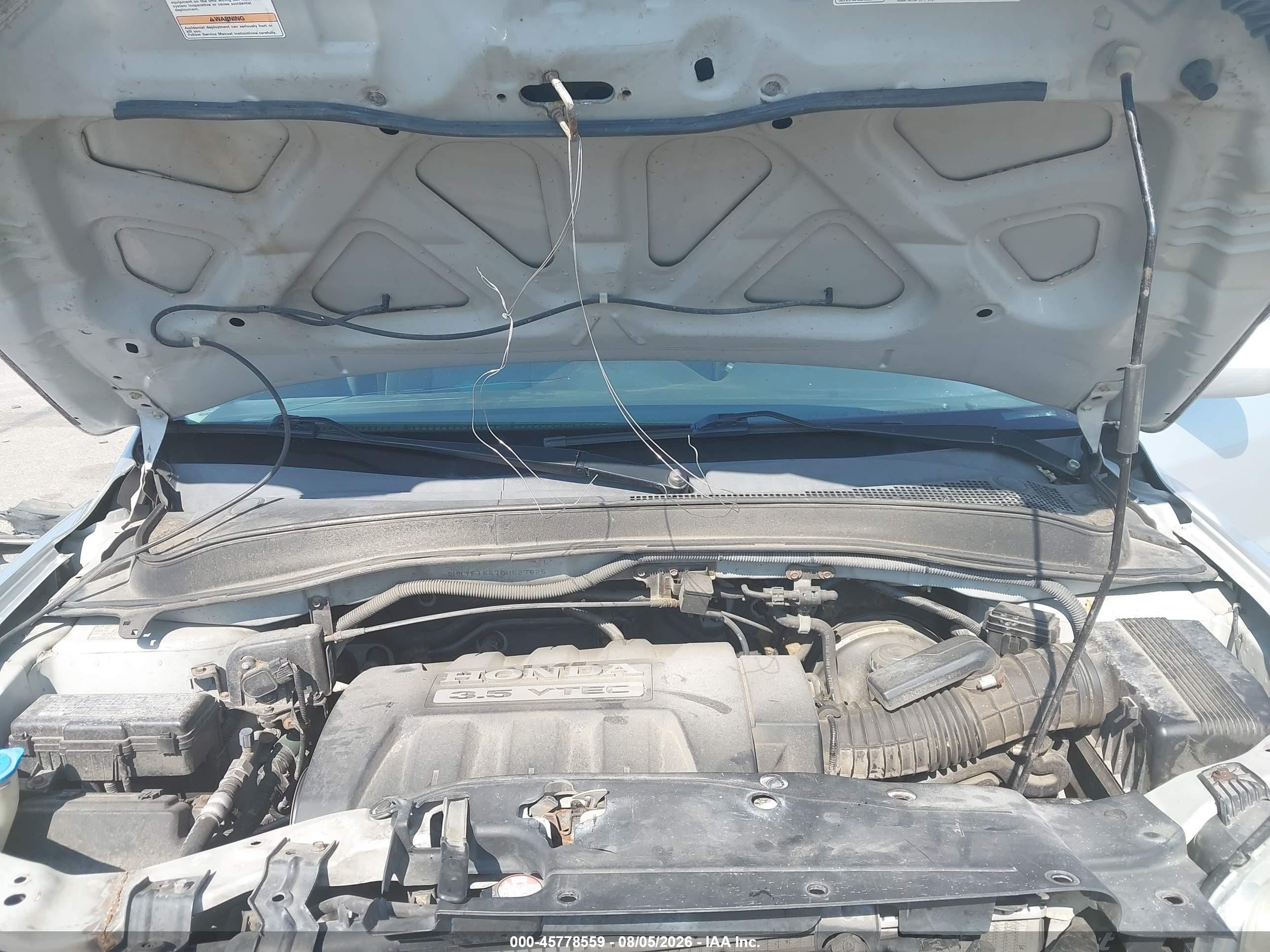 2006 Honda Pilot Ex Silver vin: 2HKYF18476H527625