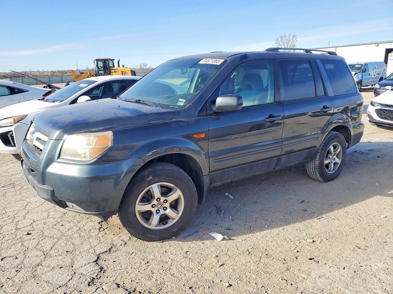 2006 Honda Pilot Ex Black vin: 2HKYF18476H538334