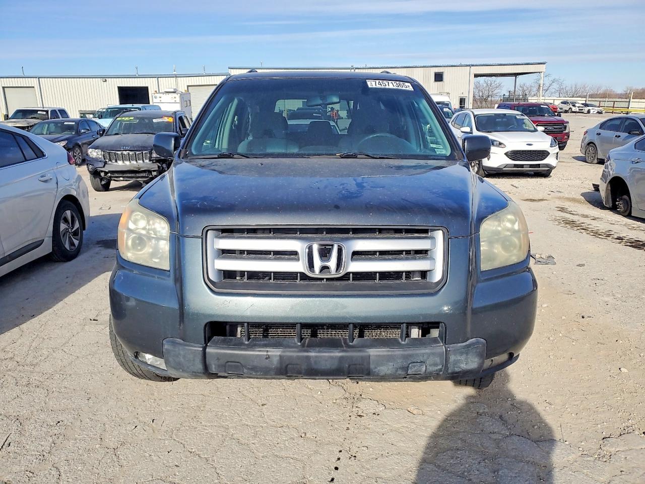 2006 Honda Pilot Ex Black vin: 2HKYF18476H538334