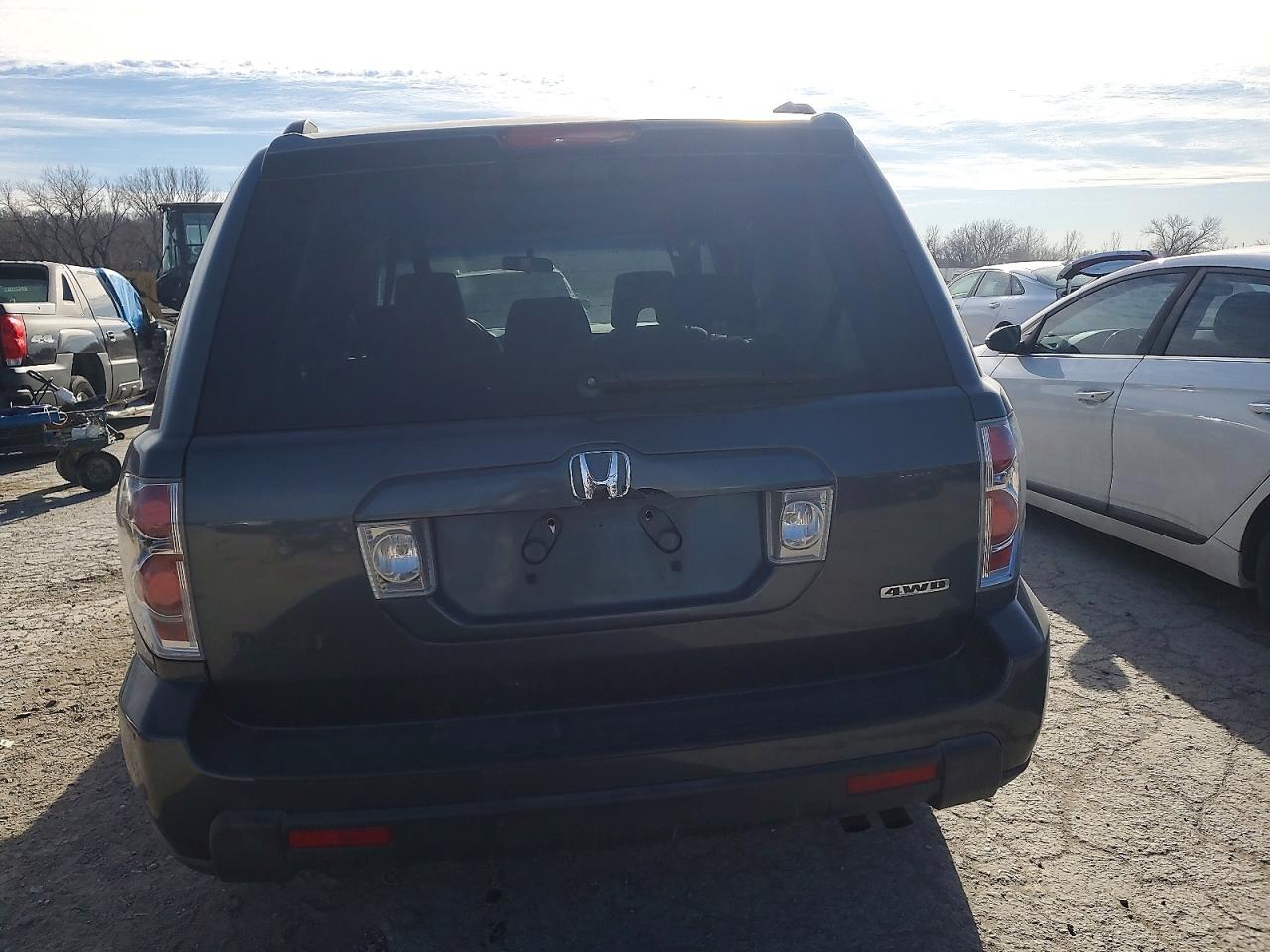 2006 Honda Pilot Ex Black vin: 2HKYF18476H538334